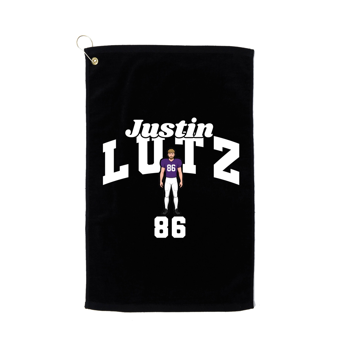 Golf Towel — Signature Arch in Black