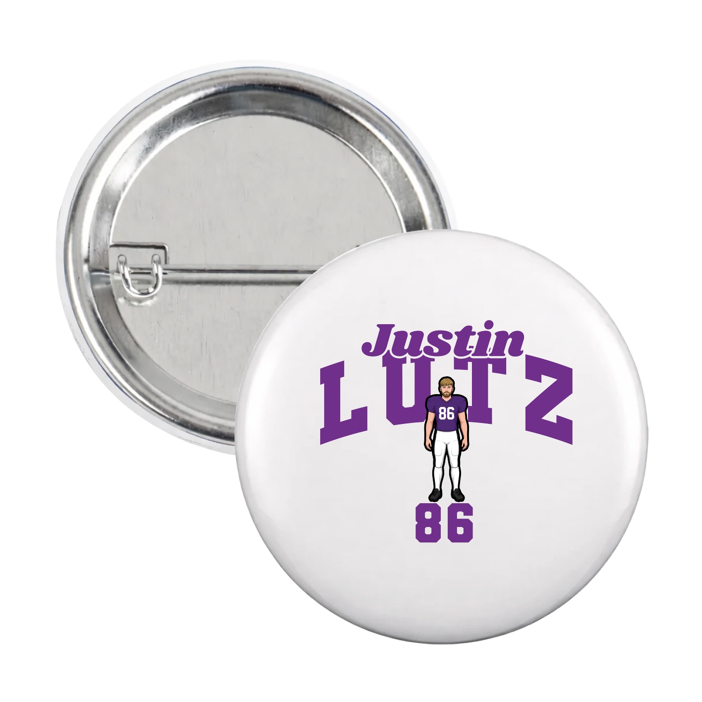Game Day Button — Signature Arch in White
