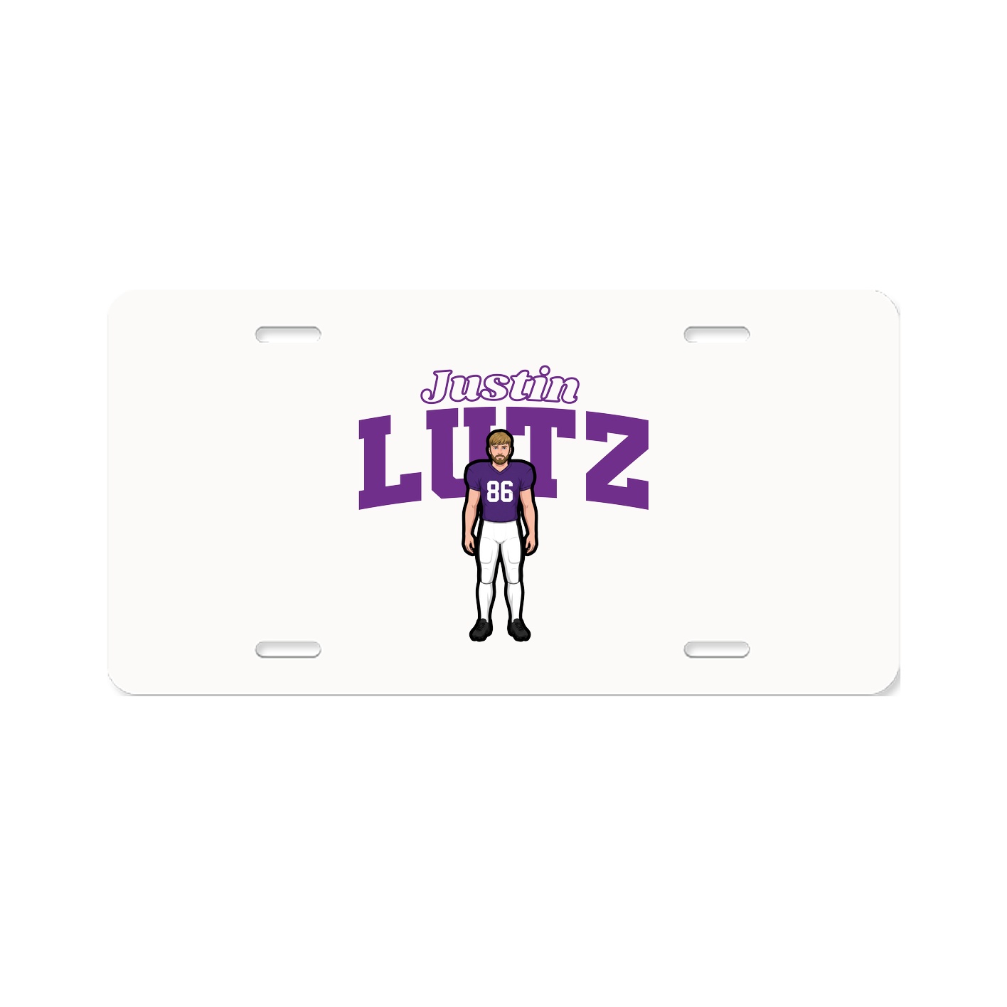 License Plate — Name Arch in Classic