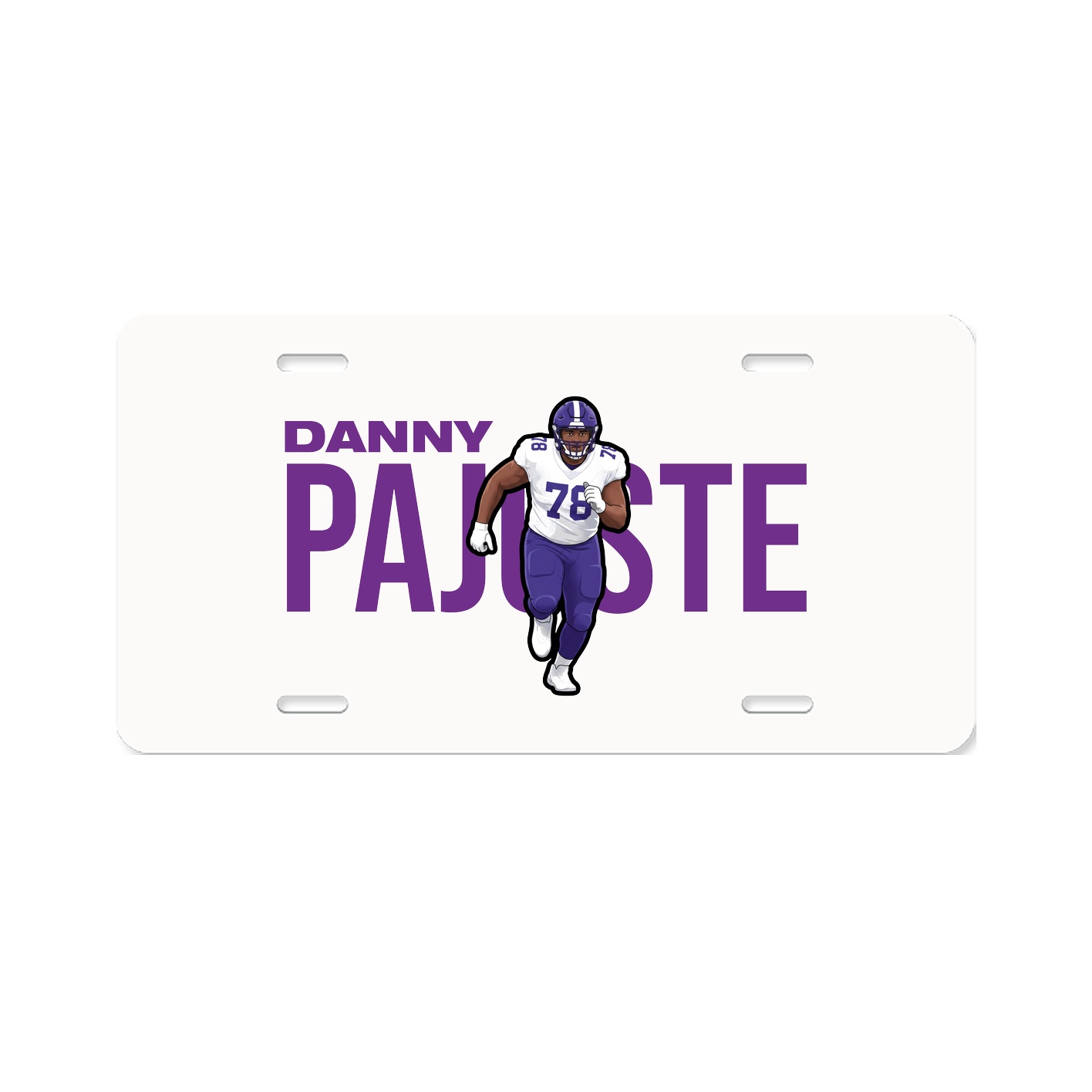 License Plate — Player Name in Classic