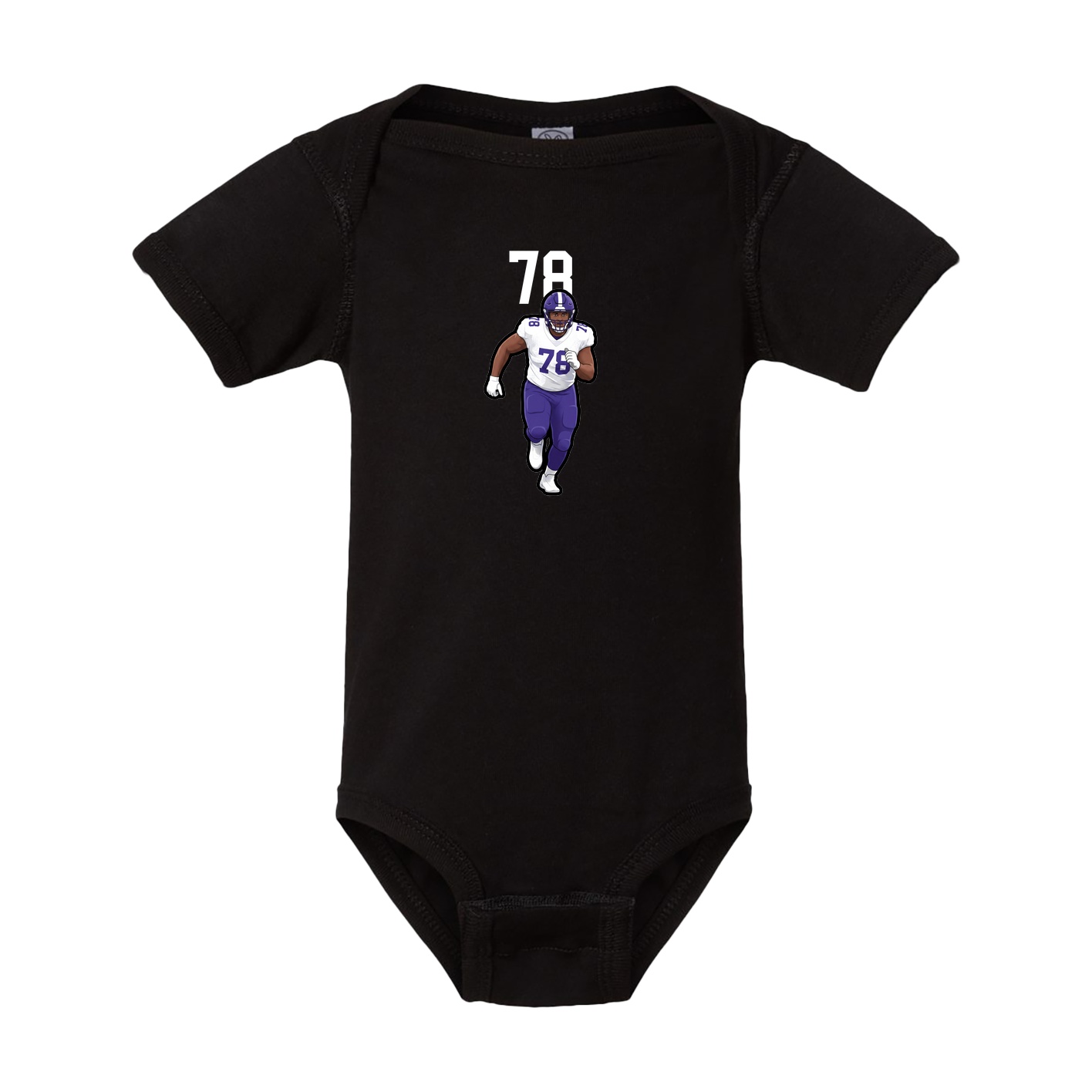 Baby Onesie — Number Top in Black