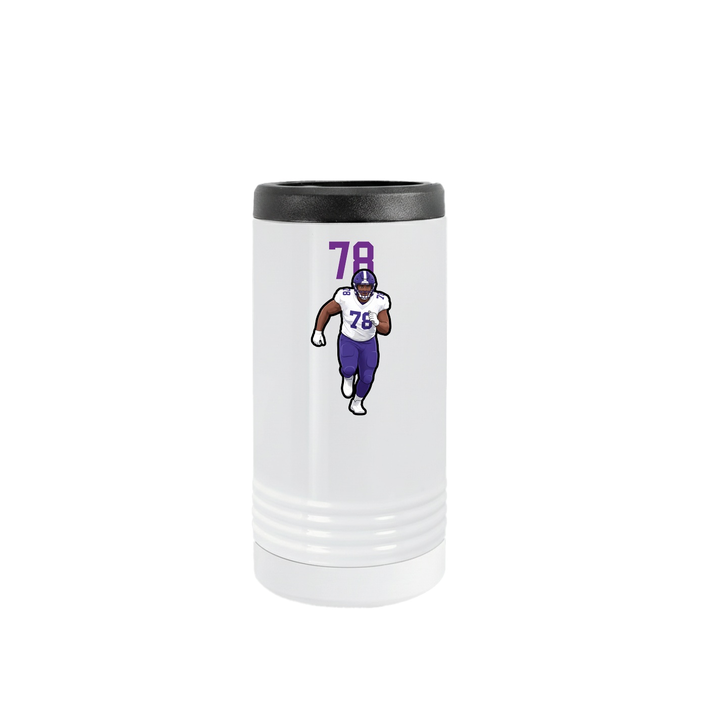 Slim Beverage Holder — Number Top in White