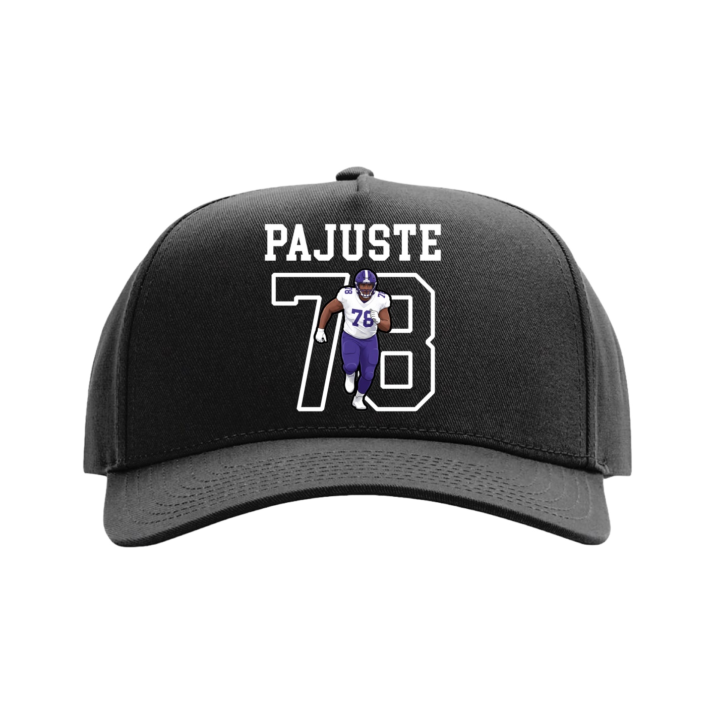 Full Fabric Five-Panel Champ Cap — Shirsey in Black