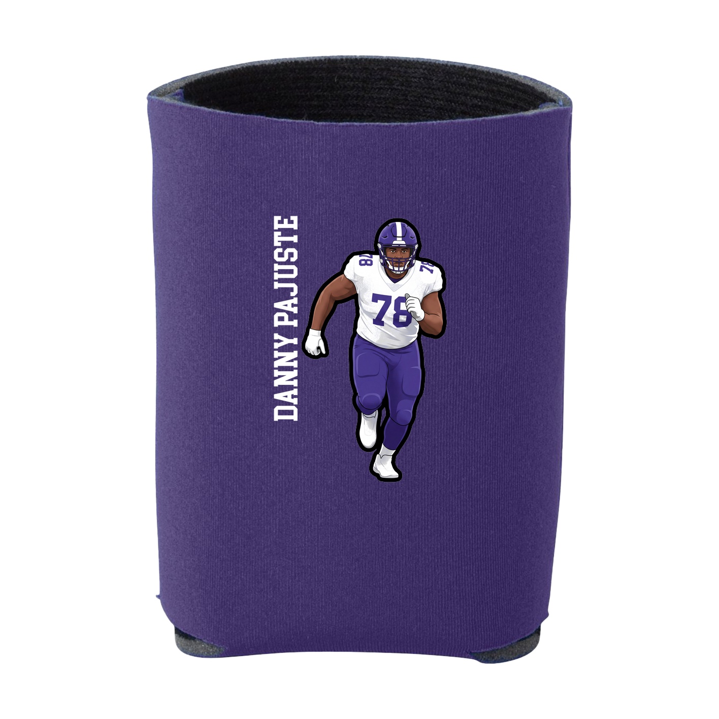 Can Holder — Name Vertical in Purple