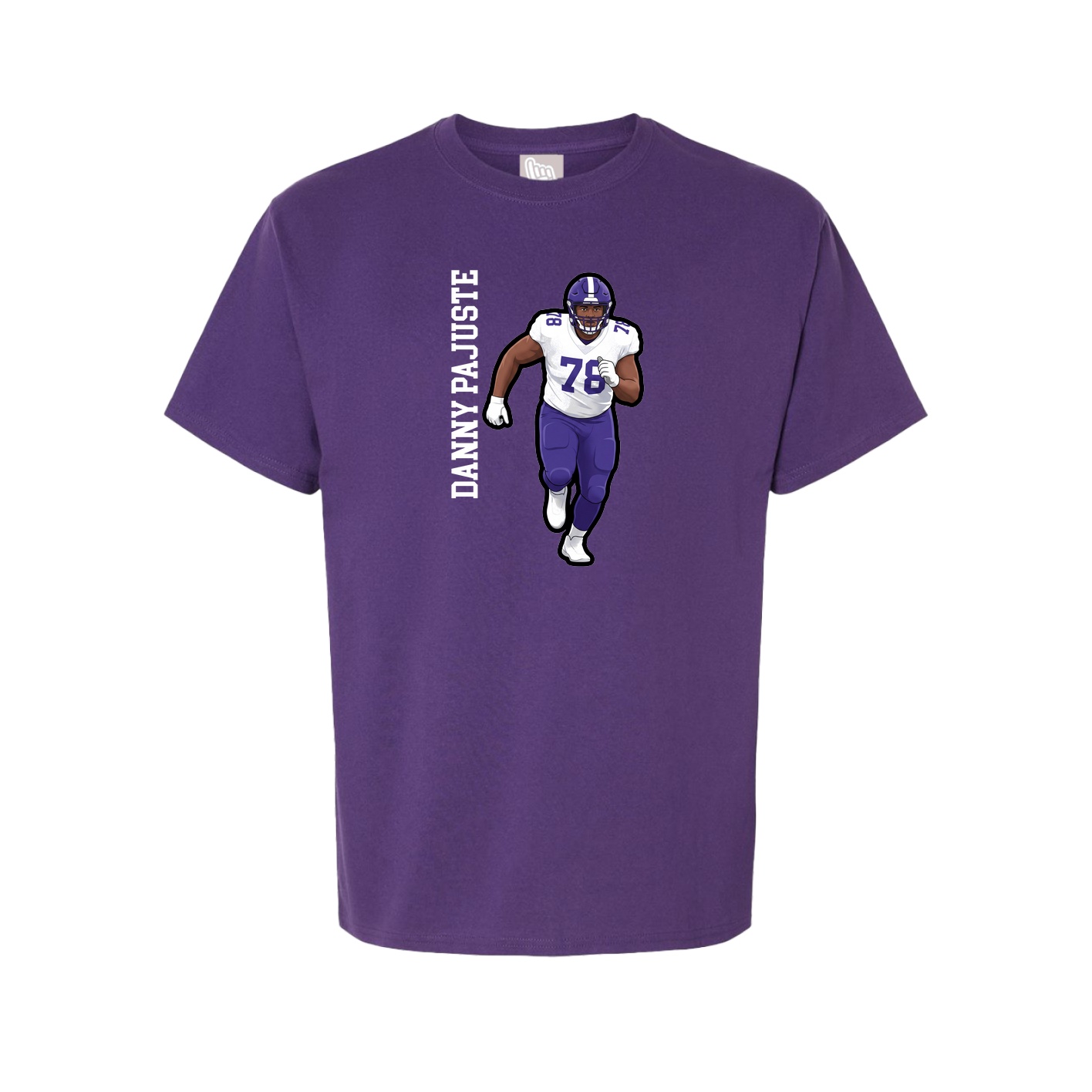 Tee — Name Vertical in Purple