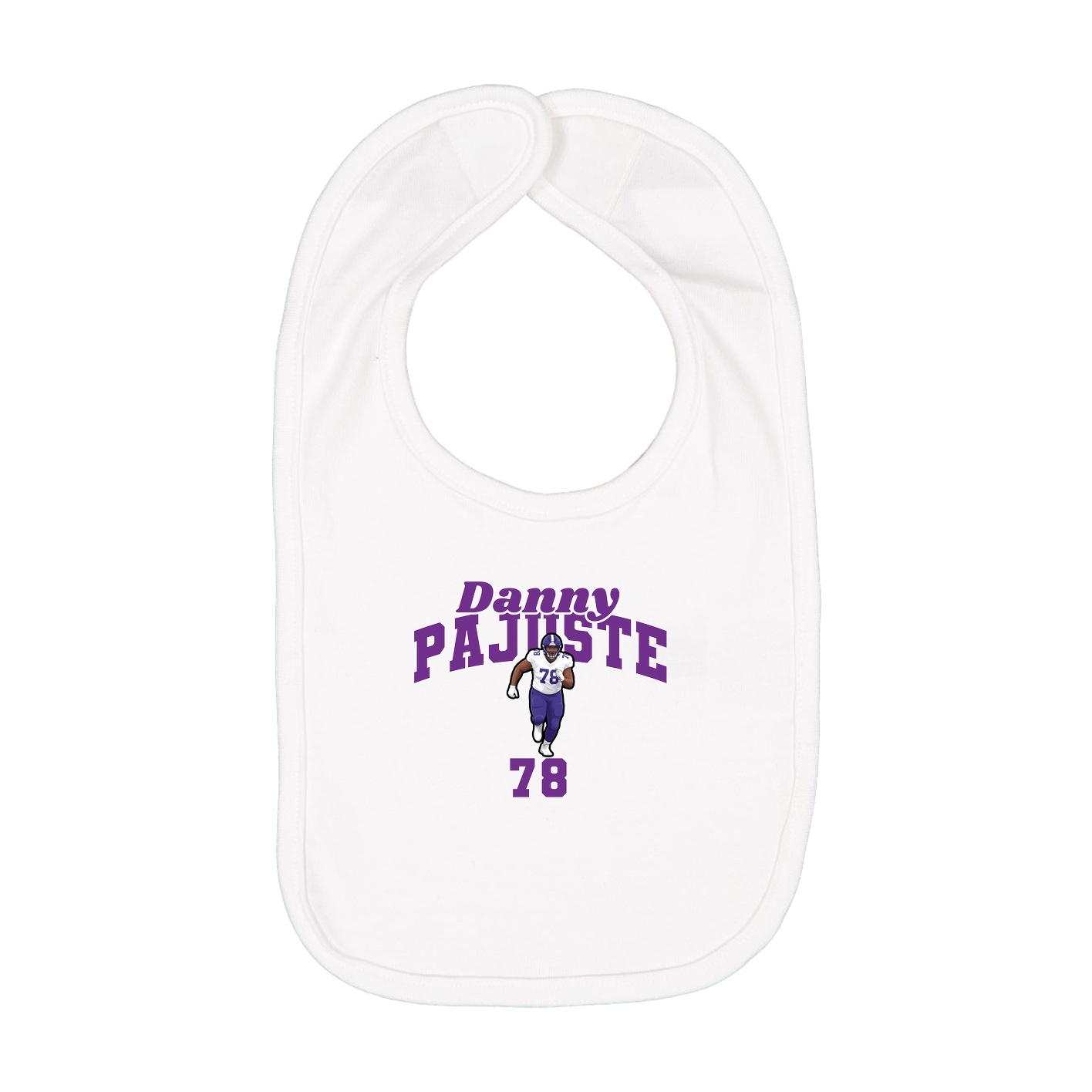 Infant Bib — Signature Arch in White