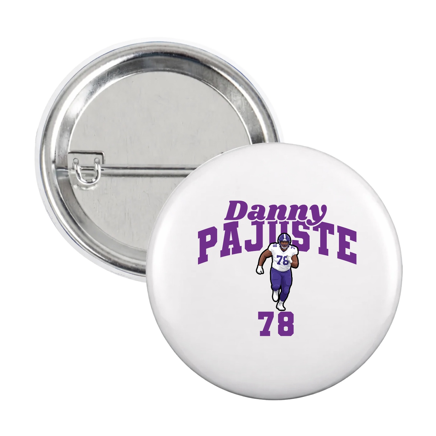 Game Day Button — Signature Arch in White