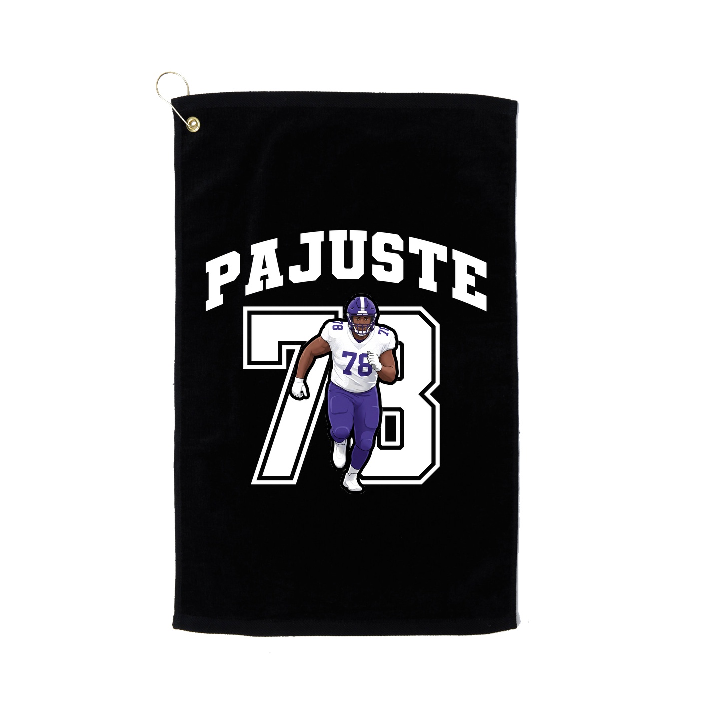 Golf Towel — Number in Black