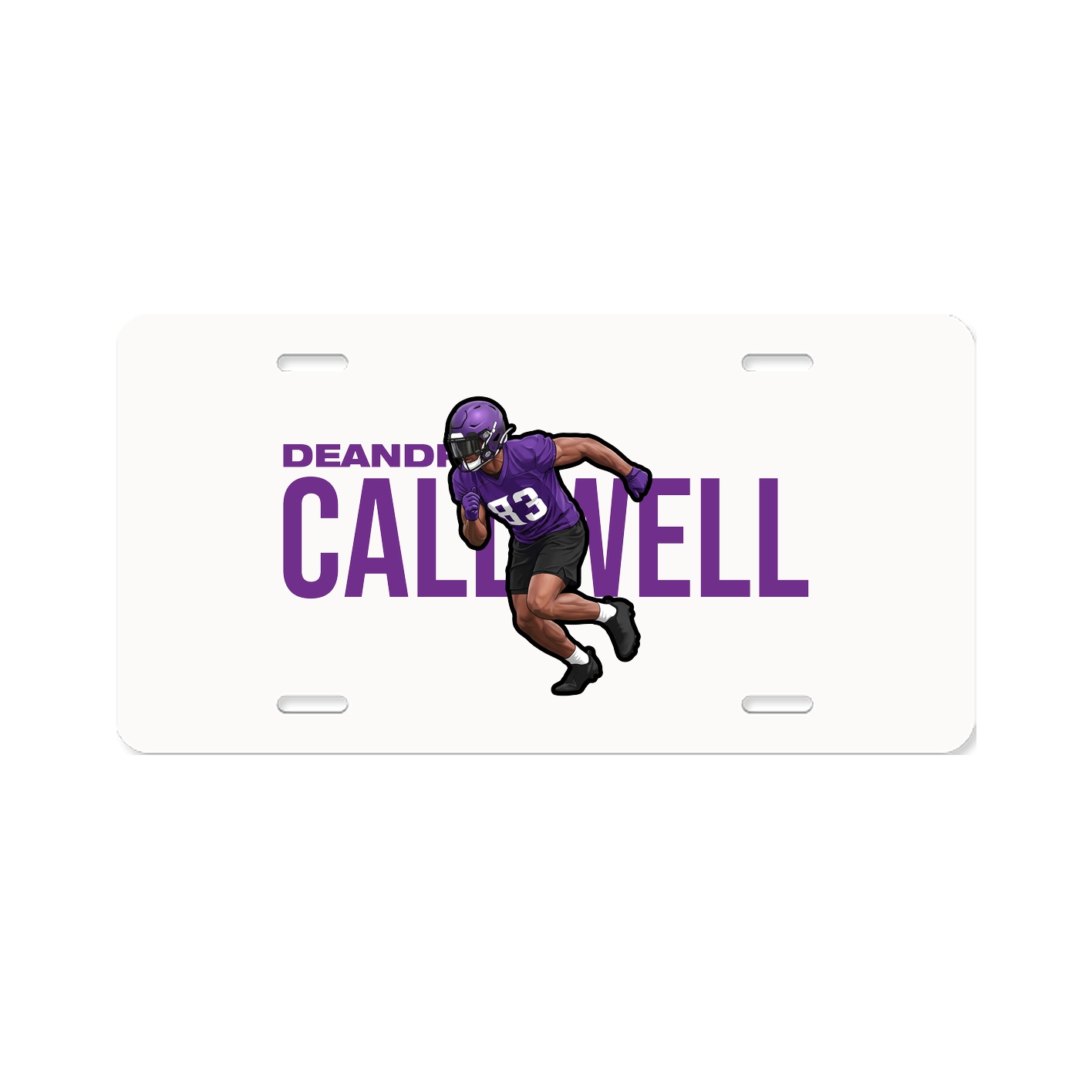 License Plate — Player Name in Classic