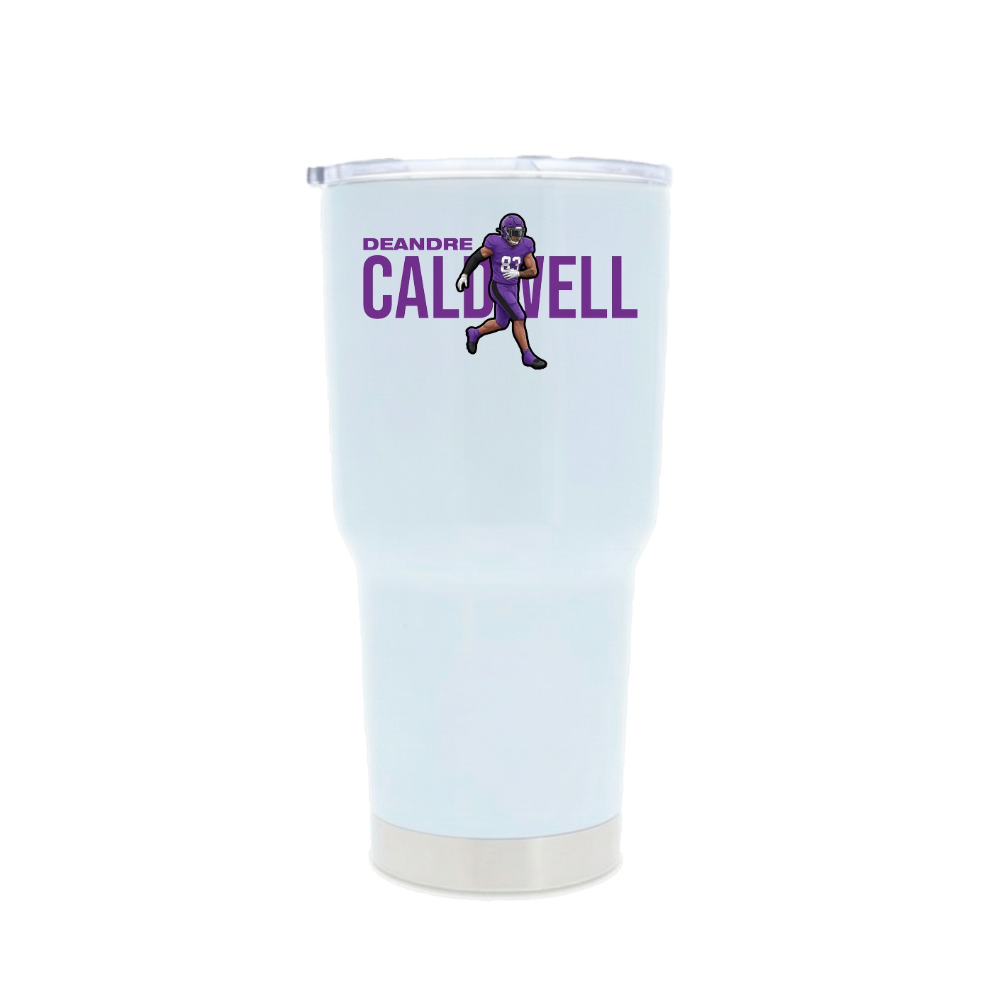 30oz Stainless Steel Tumbler — Player Name in White