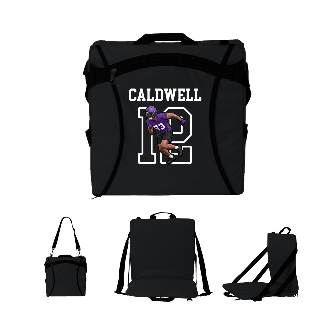 Folding Stadium Seat — Shirsey in Black