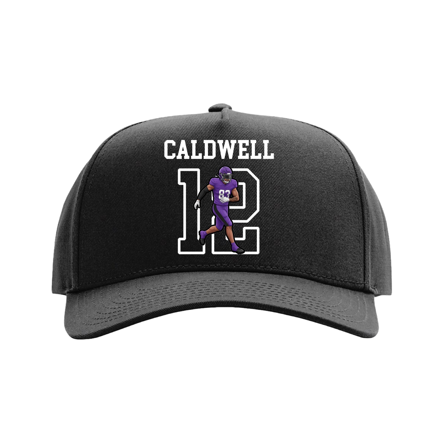 Full Fabric Five-Panel Champ Cap — Shirsey in Black