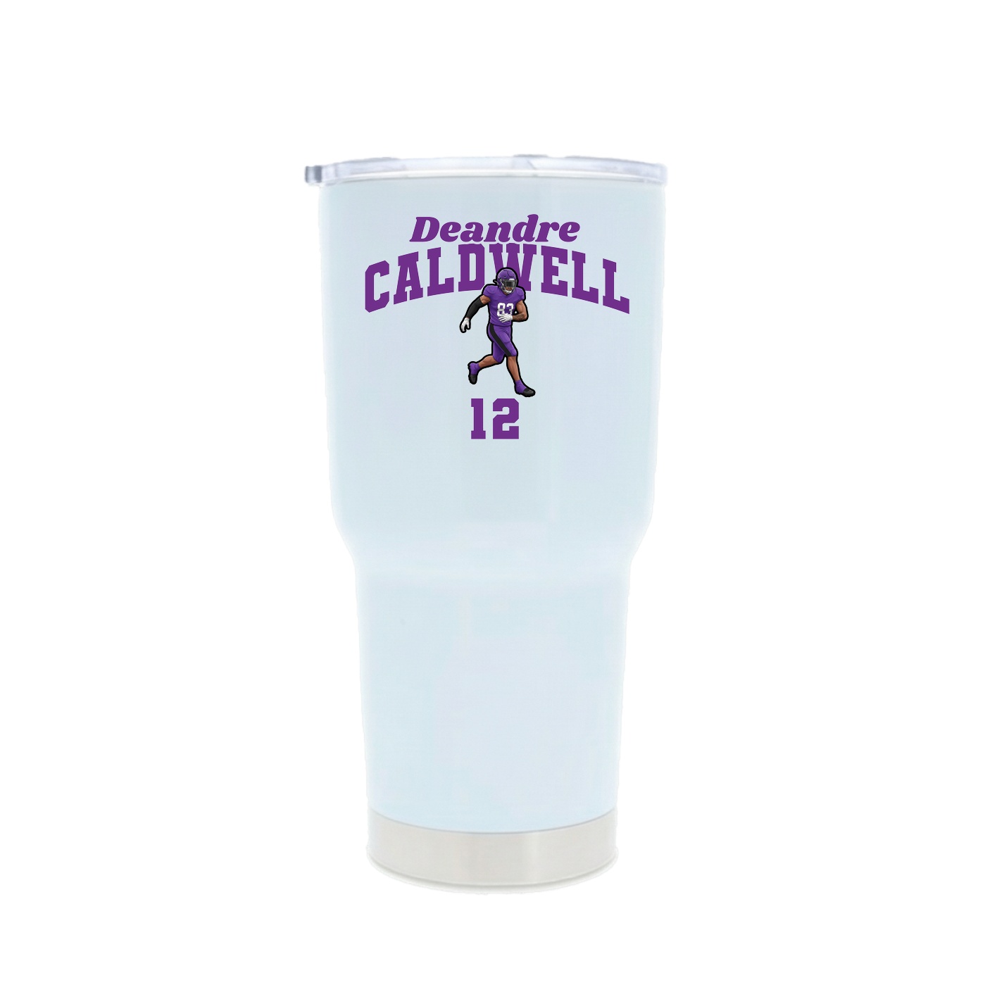 30oz Stainless Steel Tumbler — Signature Arch in White