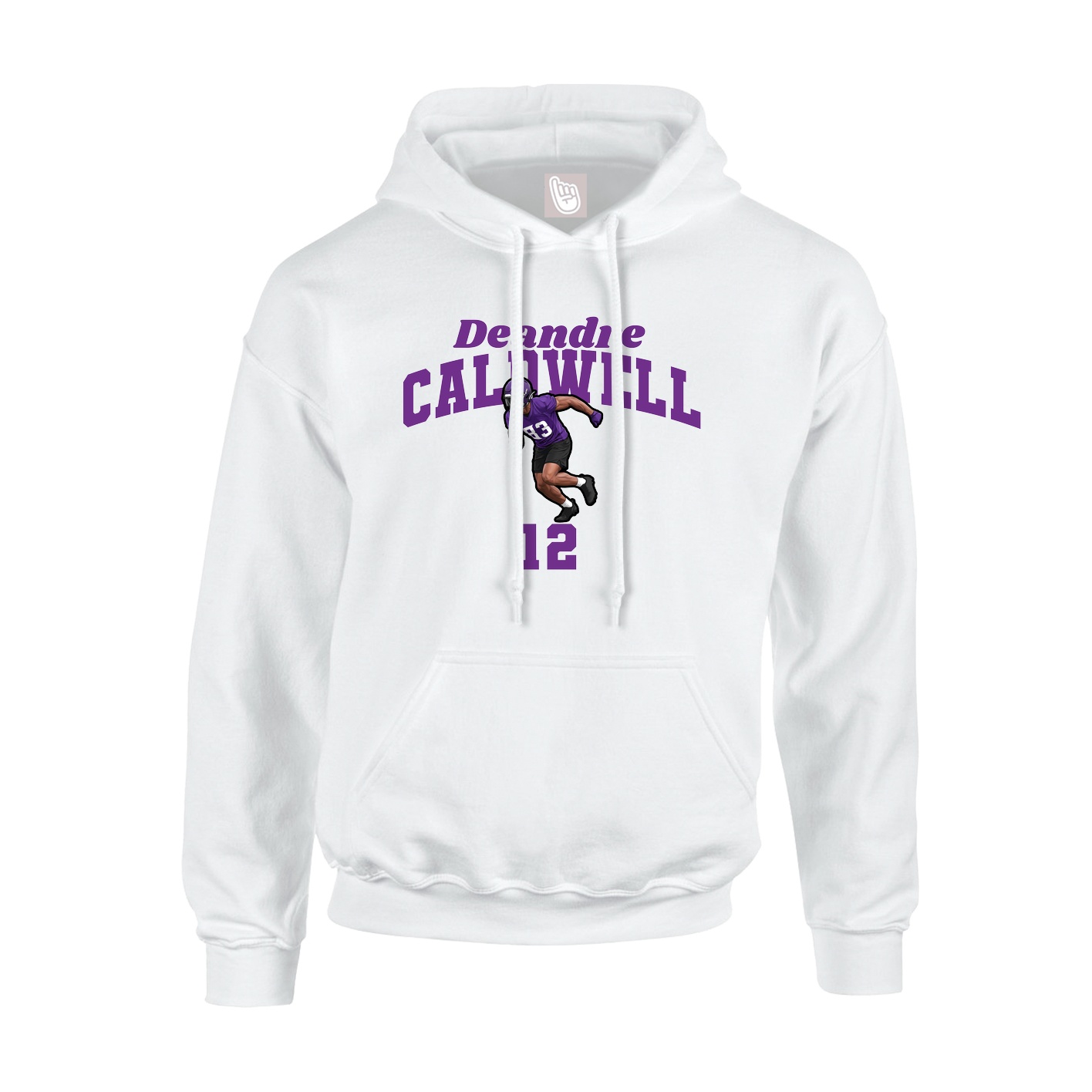 Youth Hoodie — Signature Arch in White