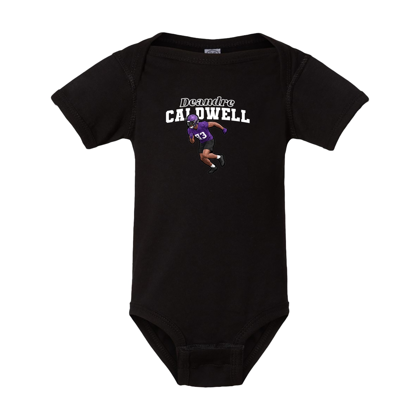Baby Onesie — Name Arch in Black