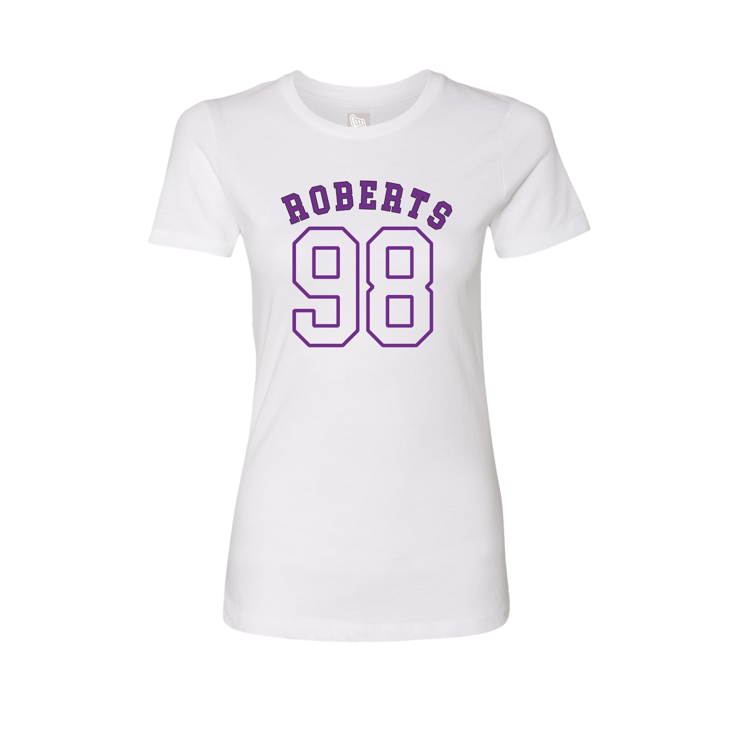 Fitted Women's Tee — Shirsey Arch in White