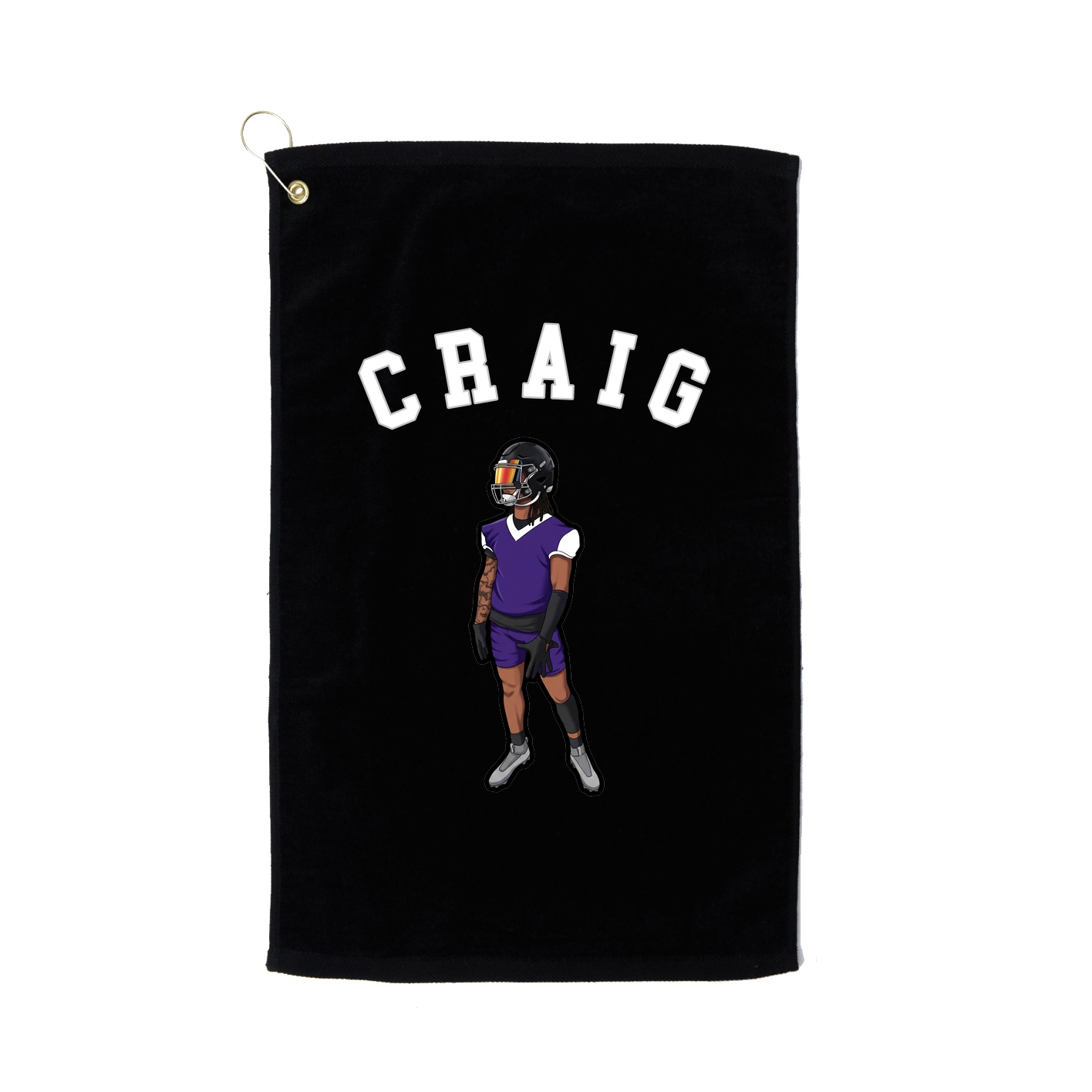 Golf Towel — Shirsey Arch in Black