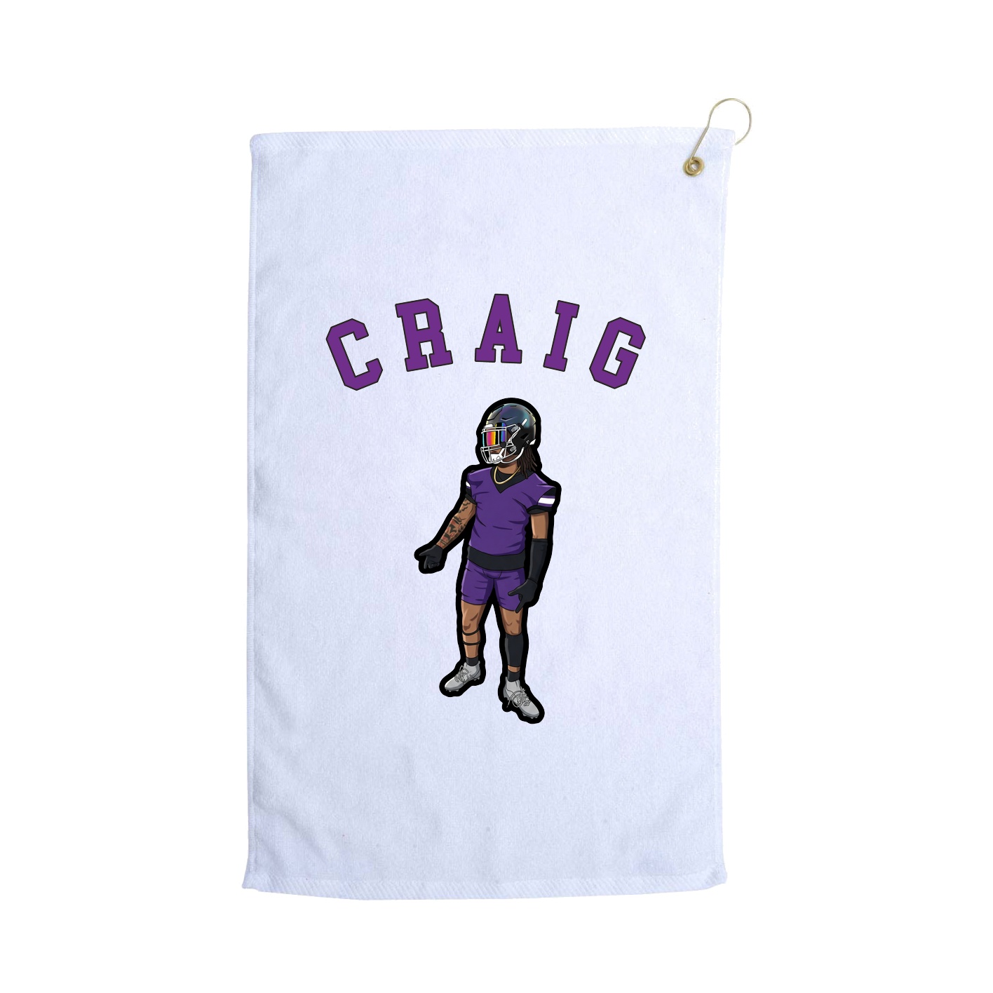 Golf Towel — Shirsey Arch in White