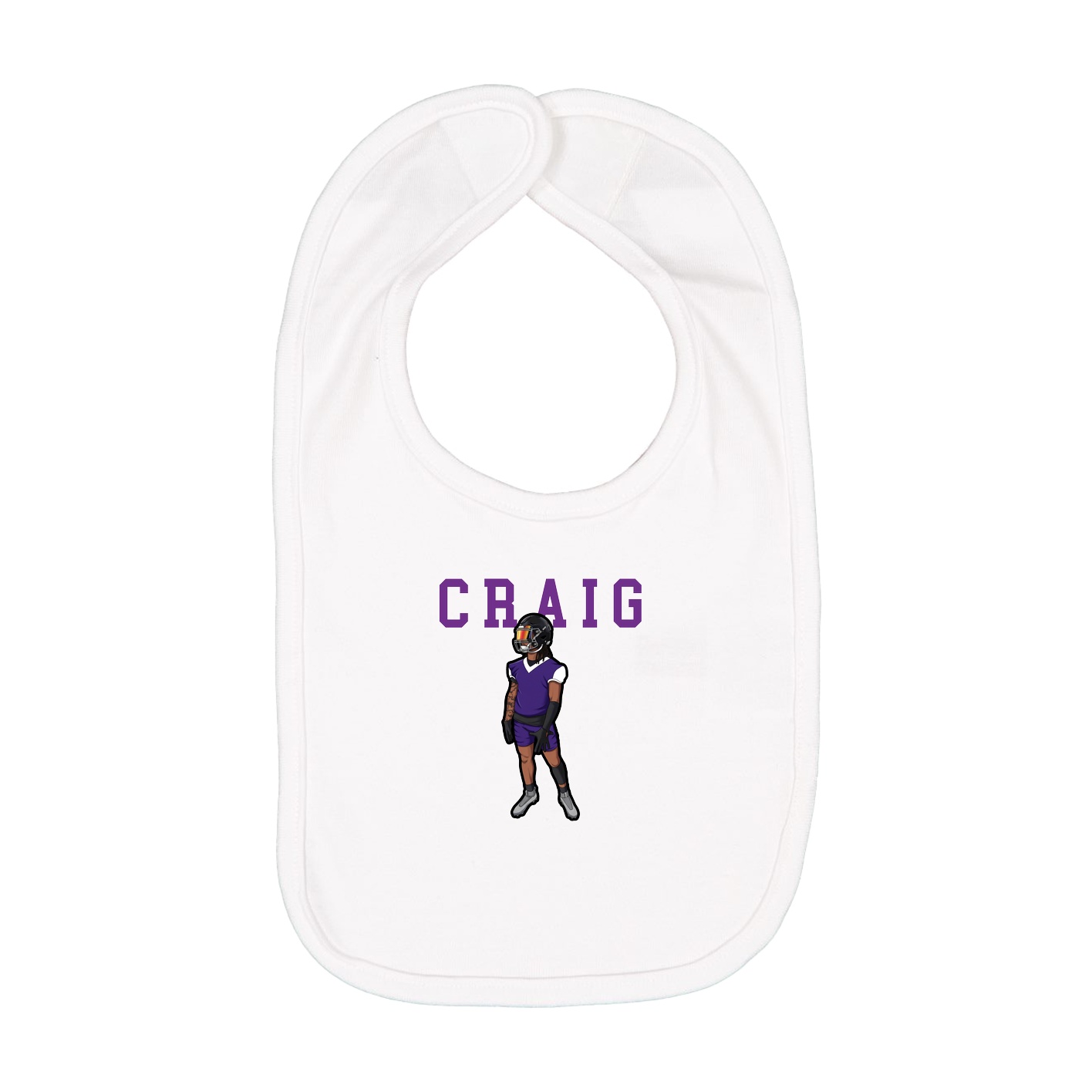 Infant Bib — Shirsey in White
