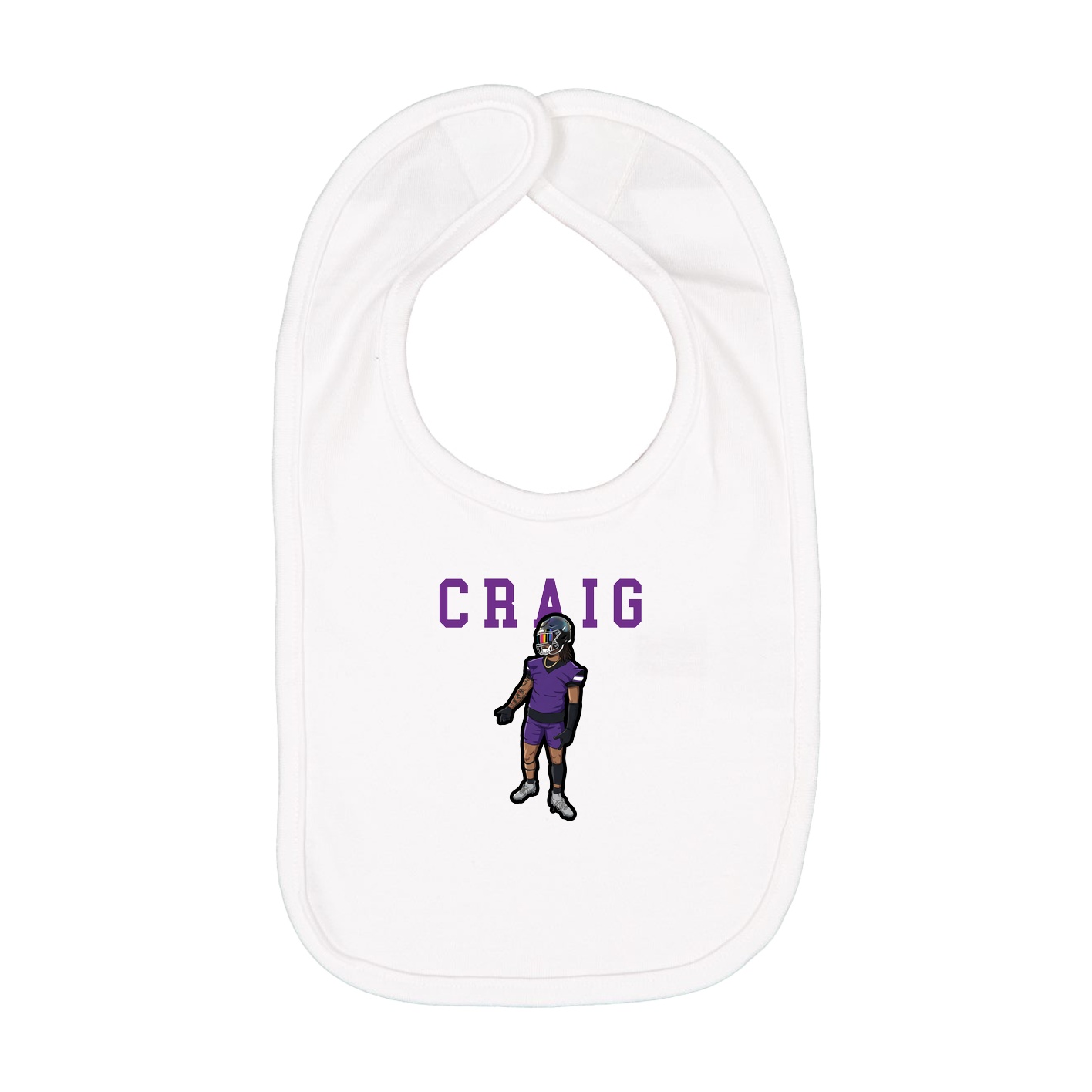 Infant Bib — Shirsey in White
