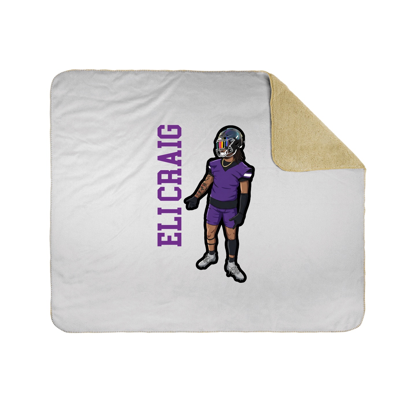 50x60 Sherpa Lined Throw Blanket