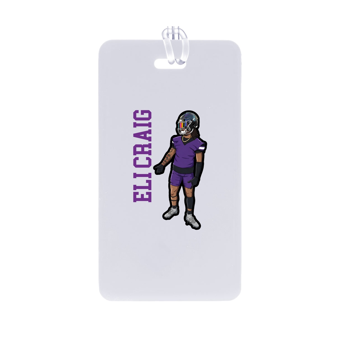Bag Tag — Name Vertical in Classic