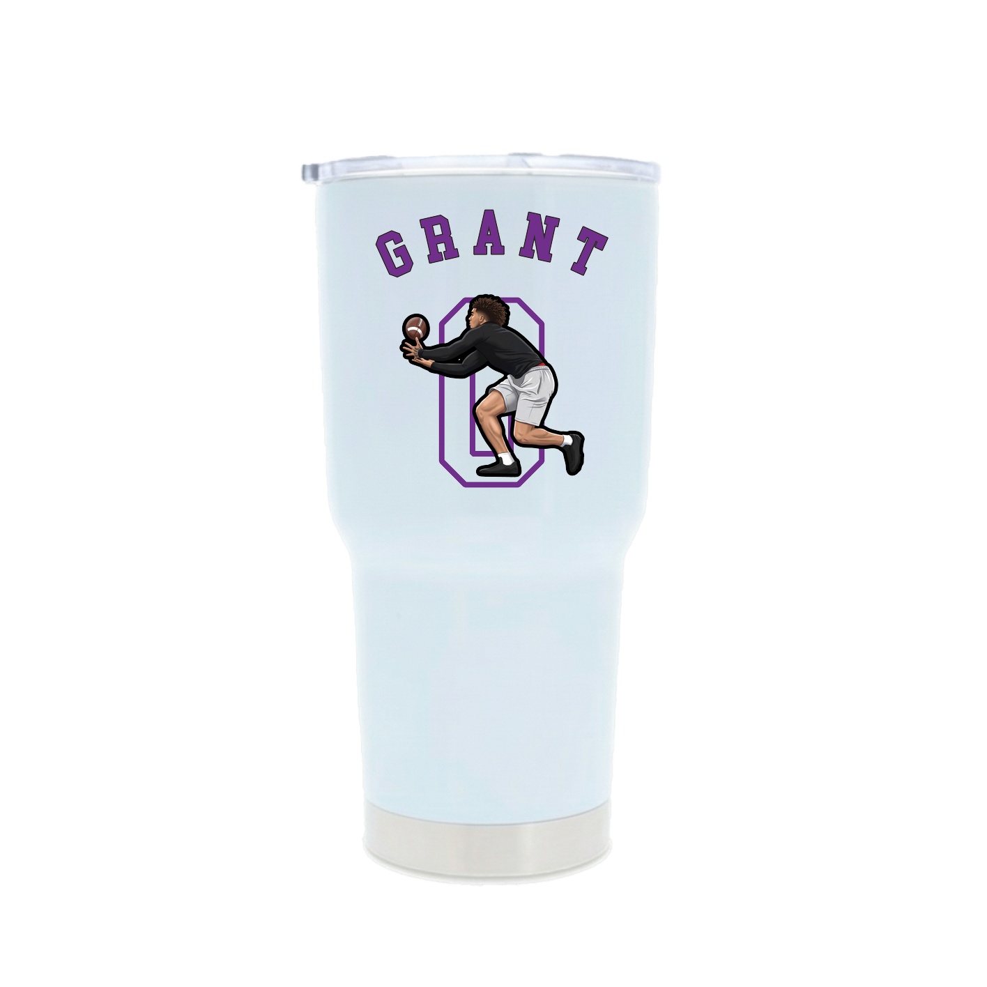 30oz Stainless Steel Tumbler — Shirsey Arch in White