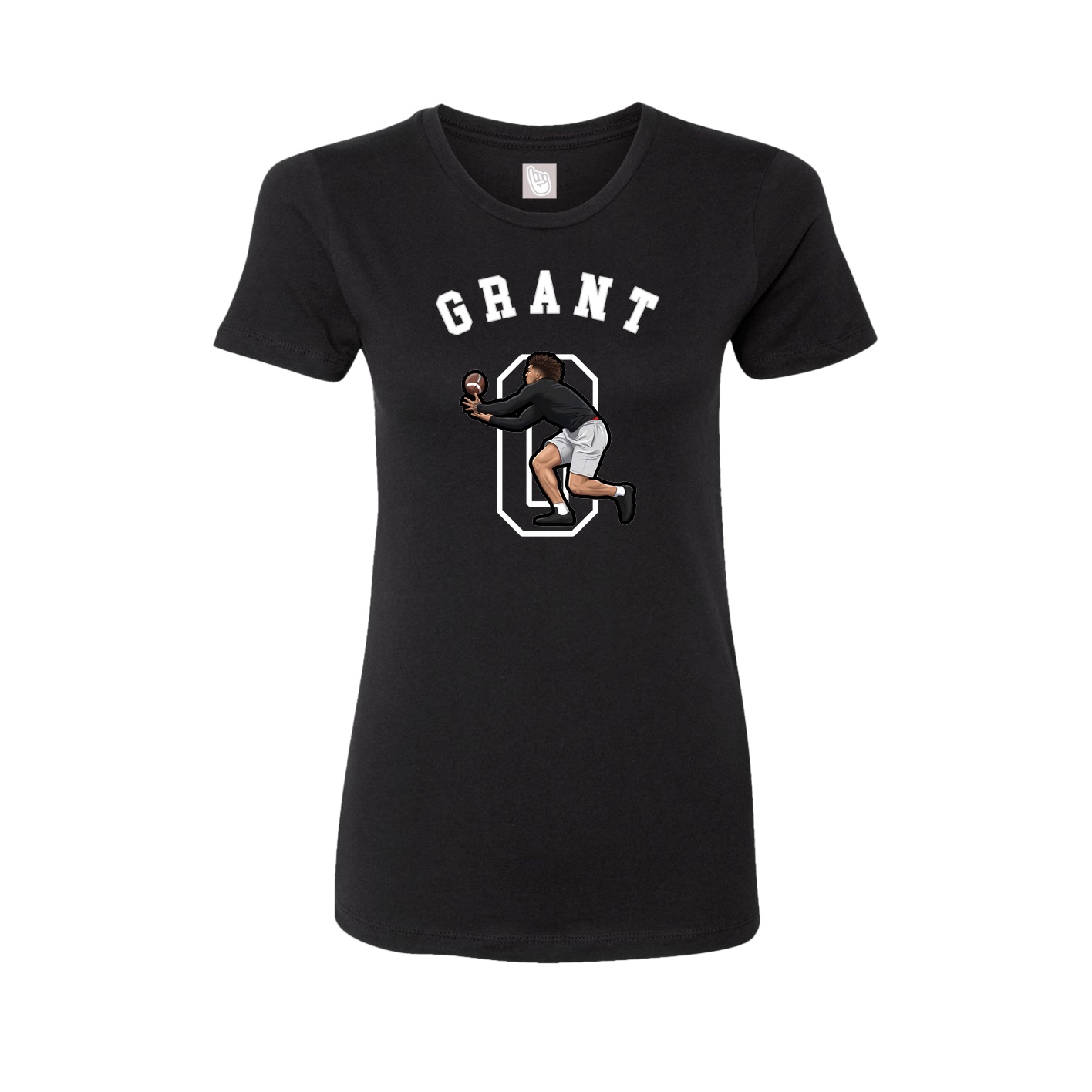 Fitted Women's Tee — Shirsey Arch in Black