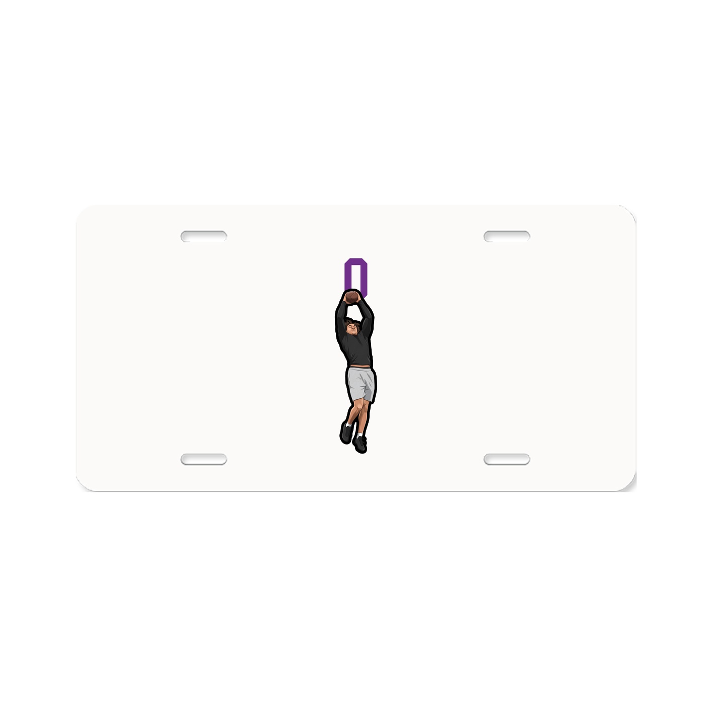 License Plate — Number Top in Classic
