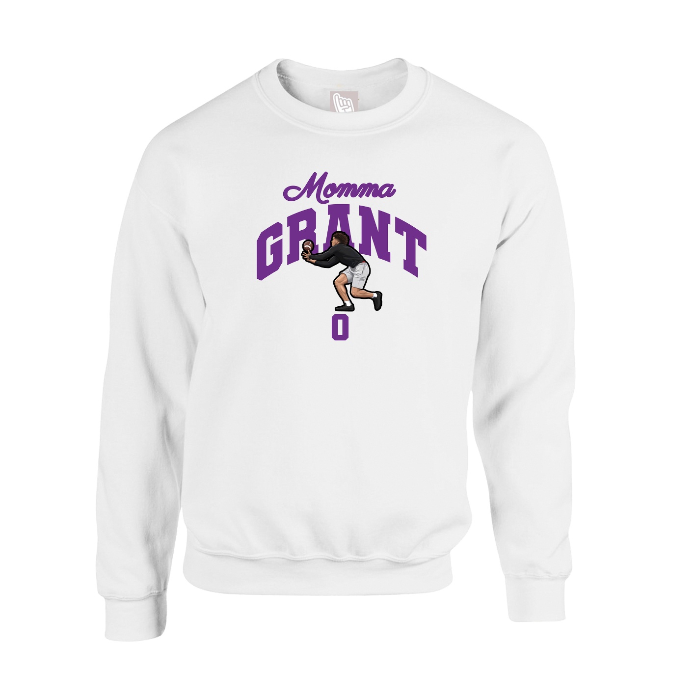 Fleece Crew — Mothers Day Arch in White