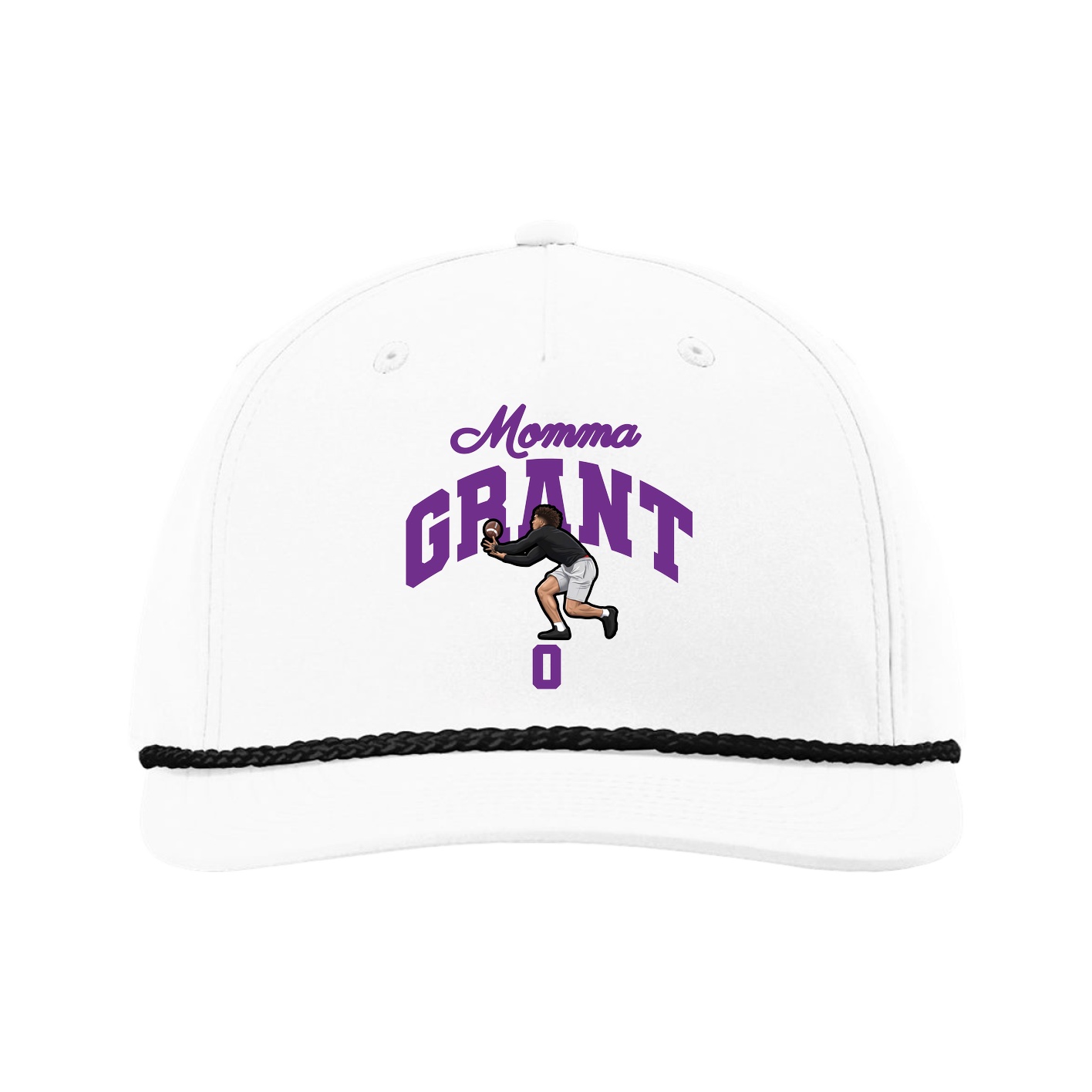 Five-Panel Classic Rope Cap — Mothers Day Arch in White