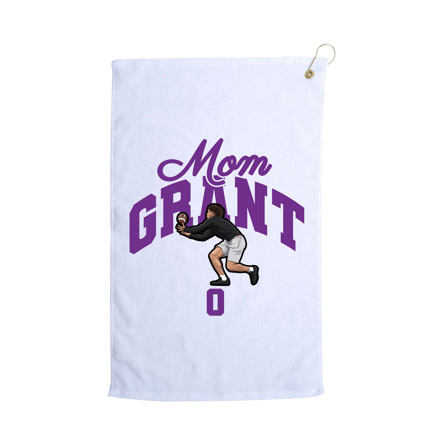 Golf Towel — Mothers Day Arch in White