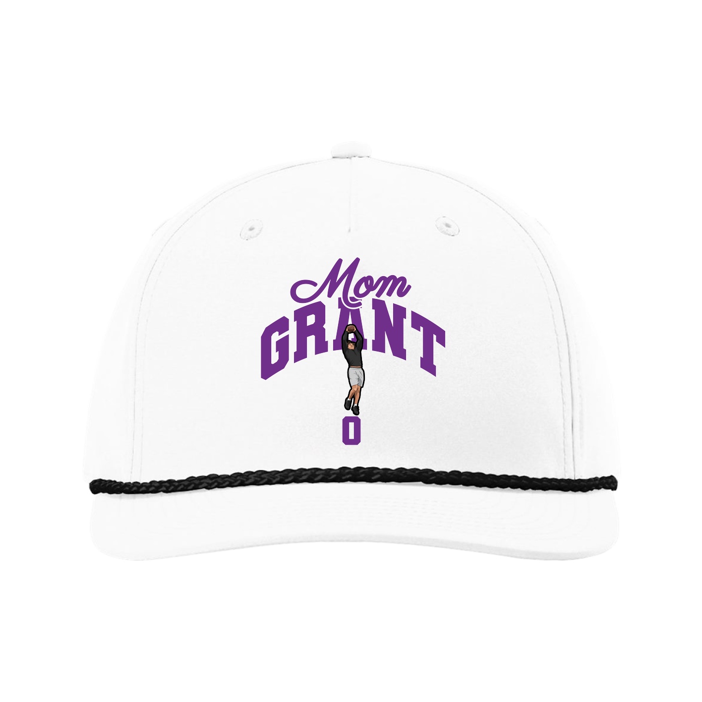 Five-Panel Classic Rope Cap — Mothers Day Arch in White