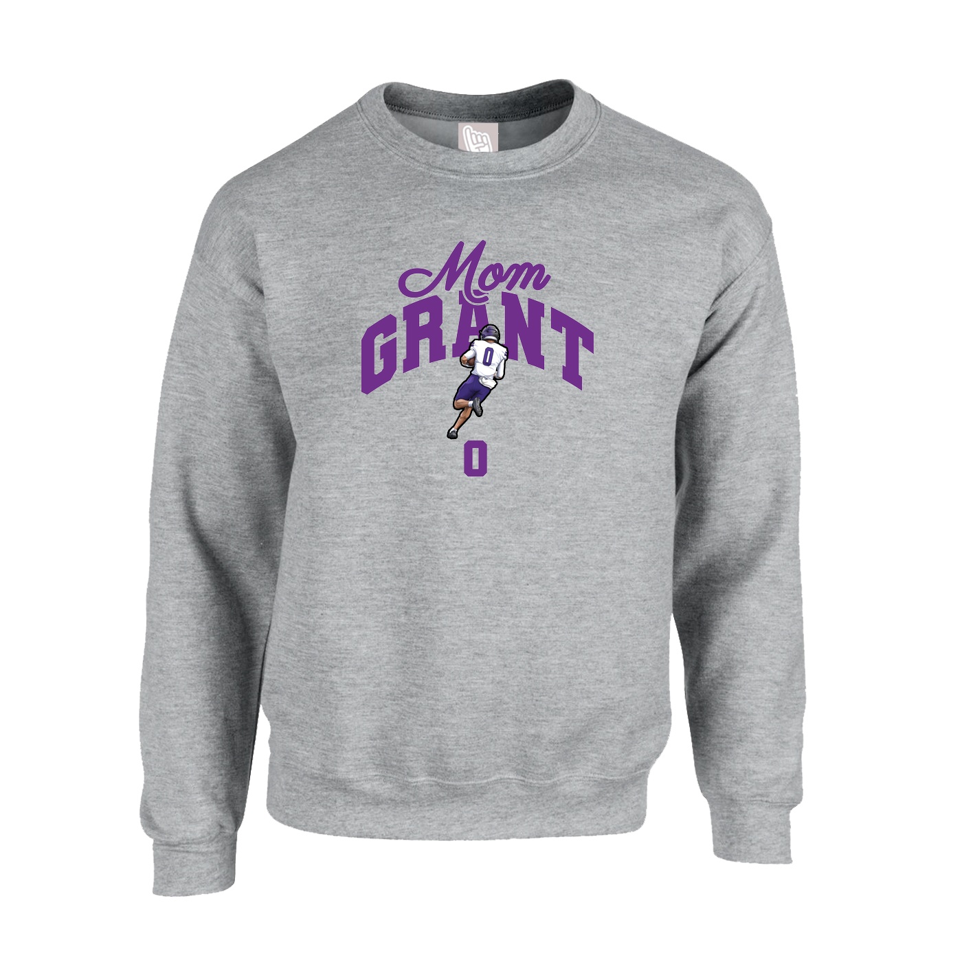 Fleece Crew — Mothers Day Arch in Grey