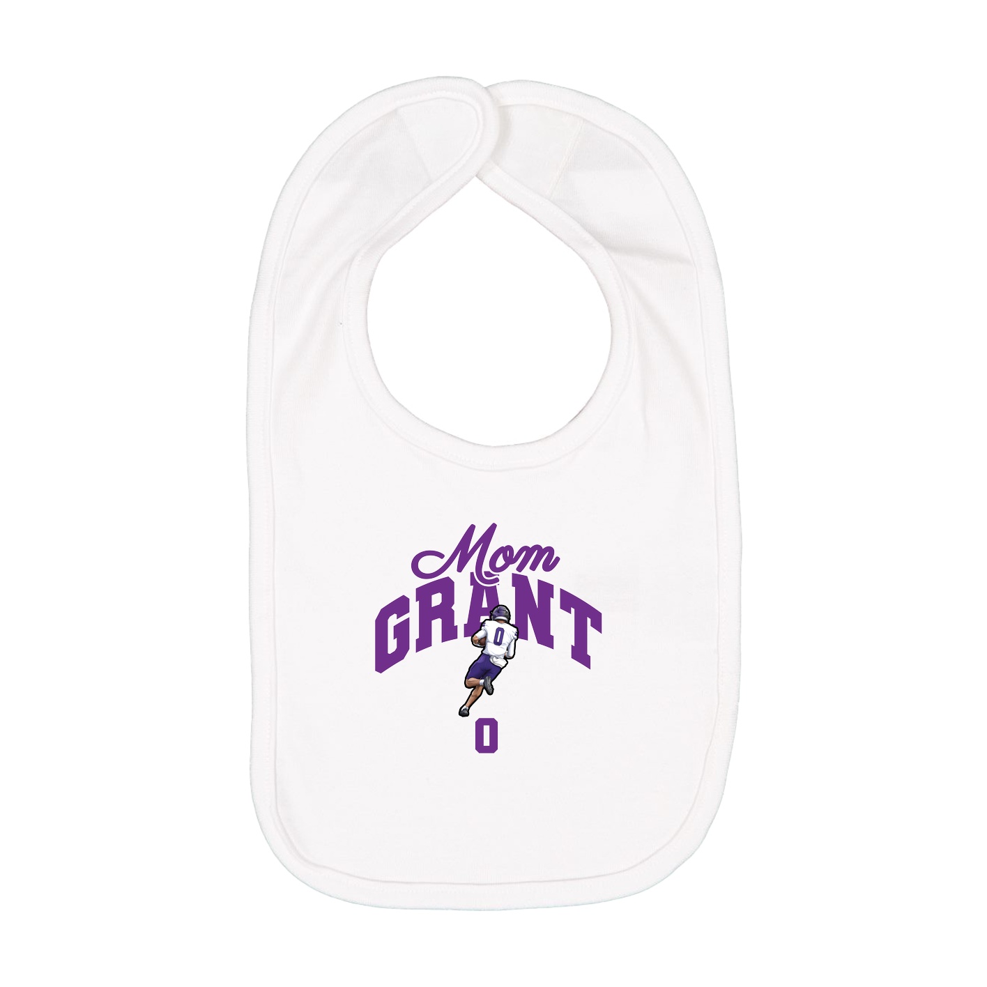 Infant Bib — Mothers Day Arch in White