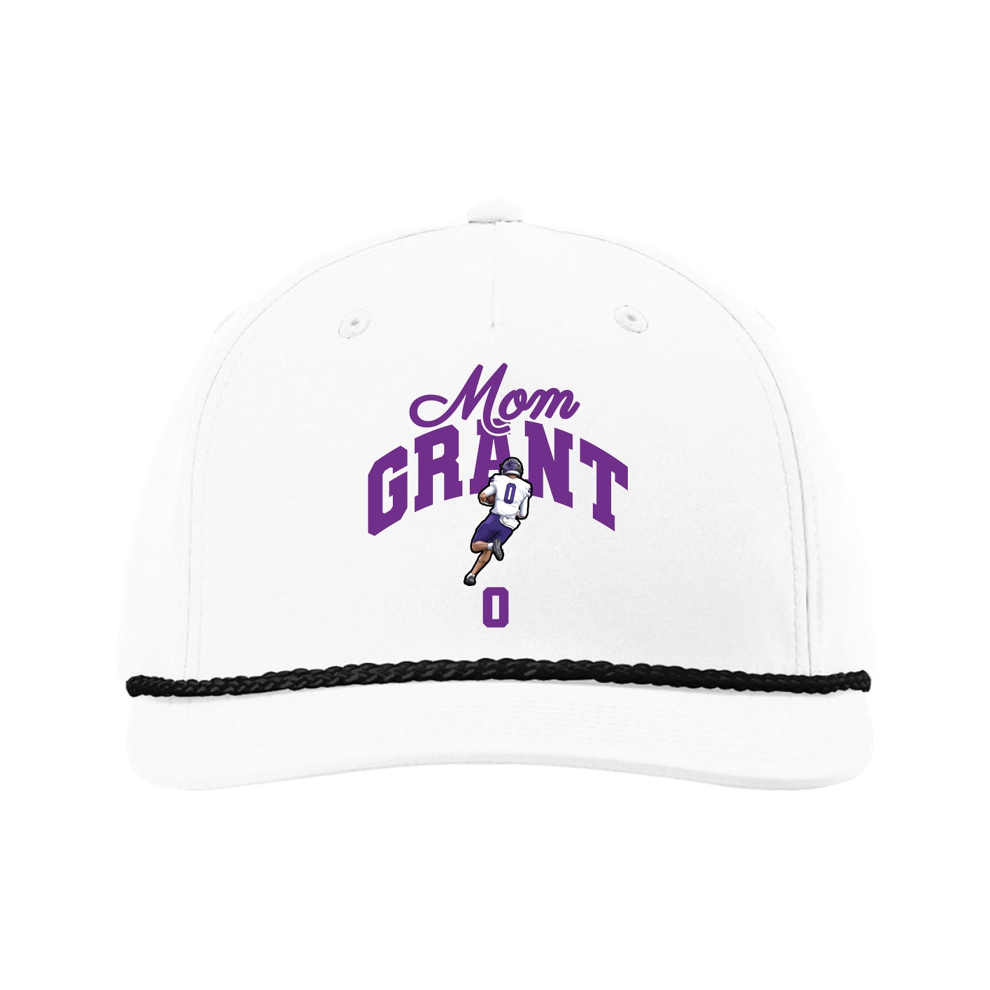 Five-Panel Classic Rope Cap — Mothers Day Arch in White