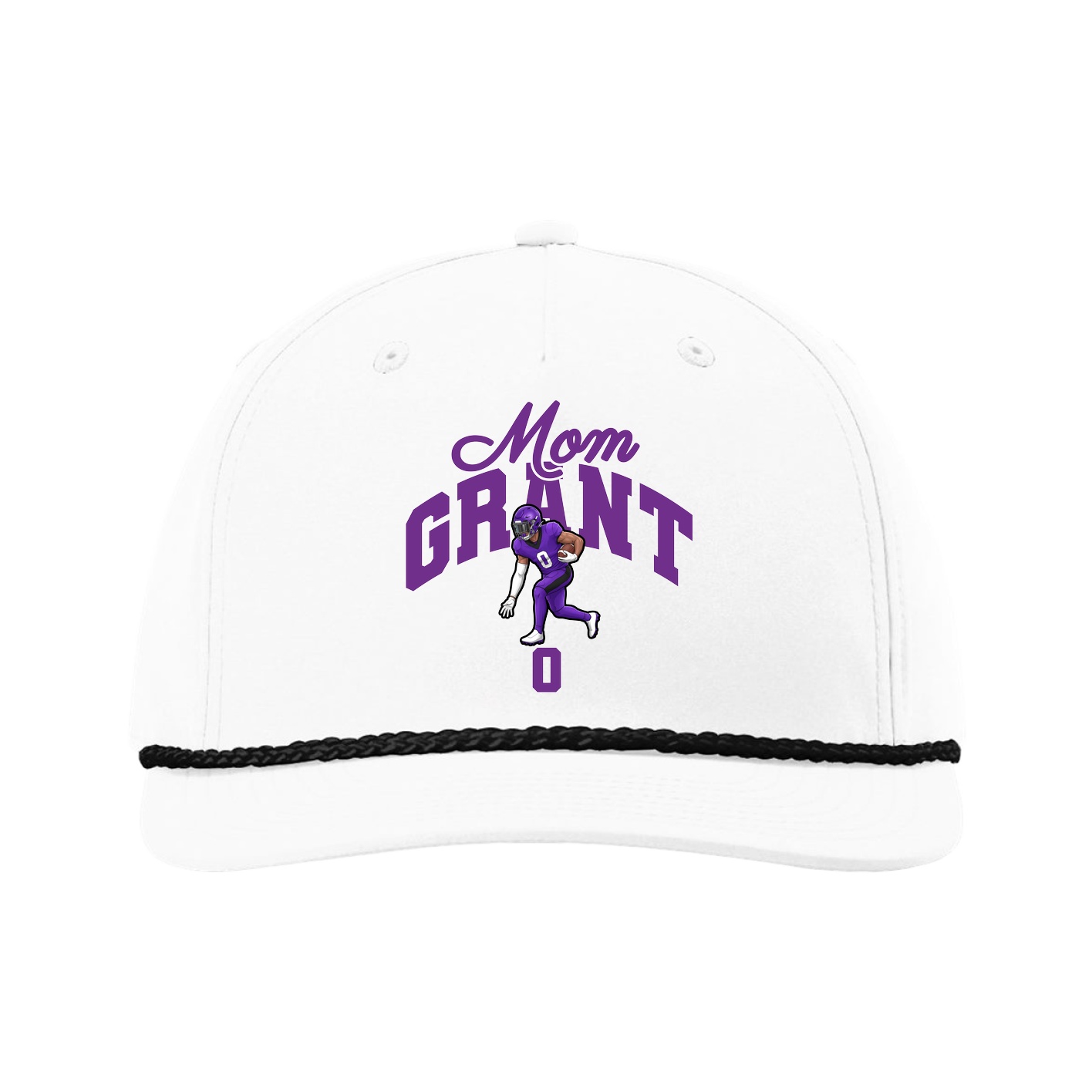 Five-Panel Classic Rope Cap — Mothers Day Arch in White