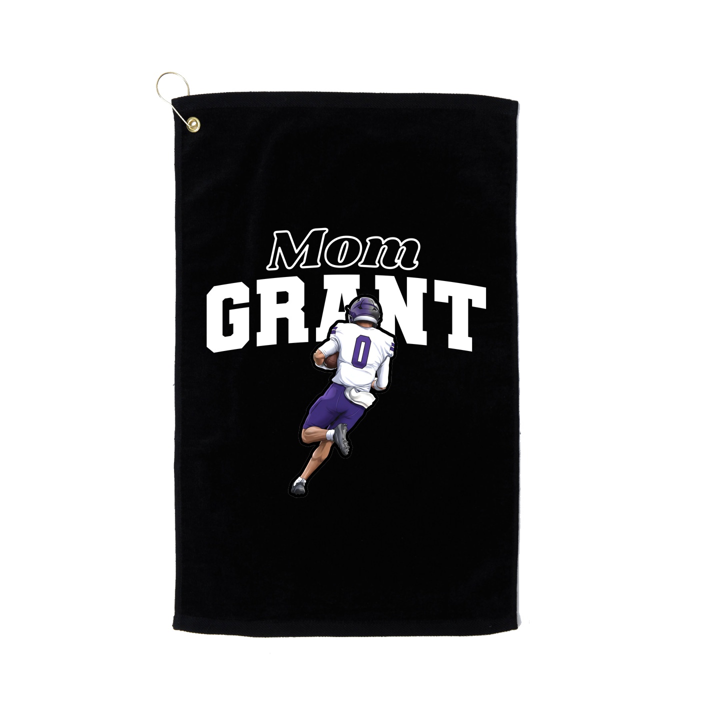Golf Towel — Mothers Day Block in Black