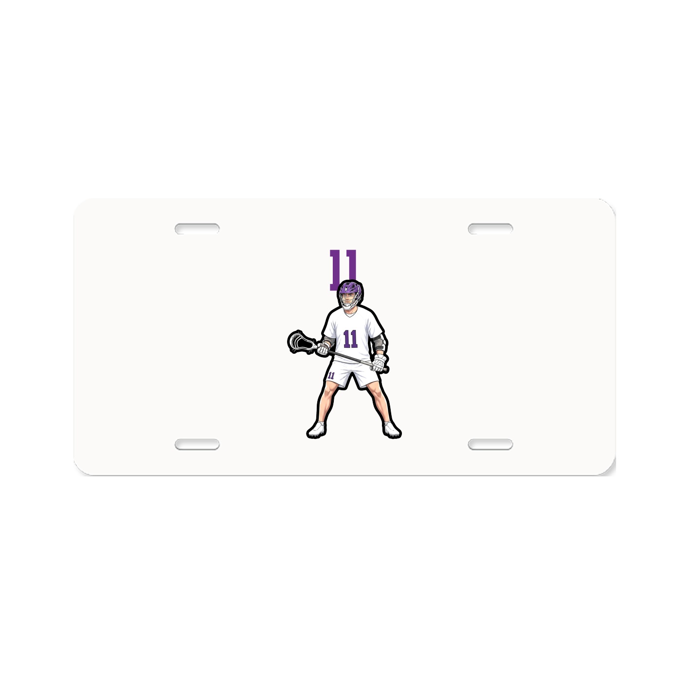 License Plate — Number Top in Classic
