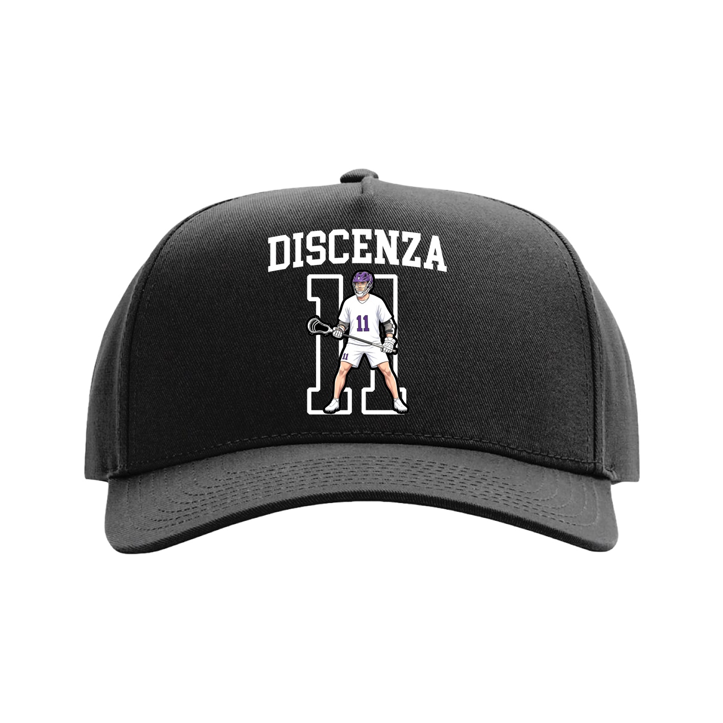 Full Fabric Five-Panel Champ Cap — Shirsey in Black