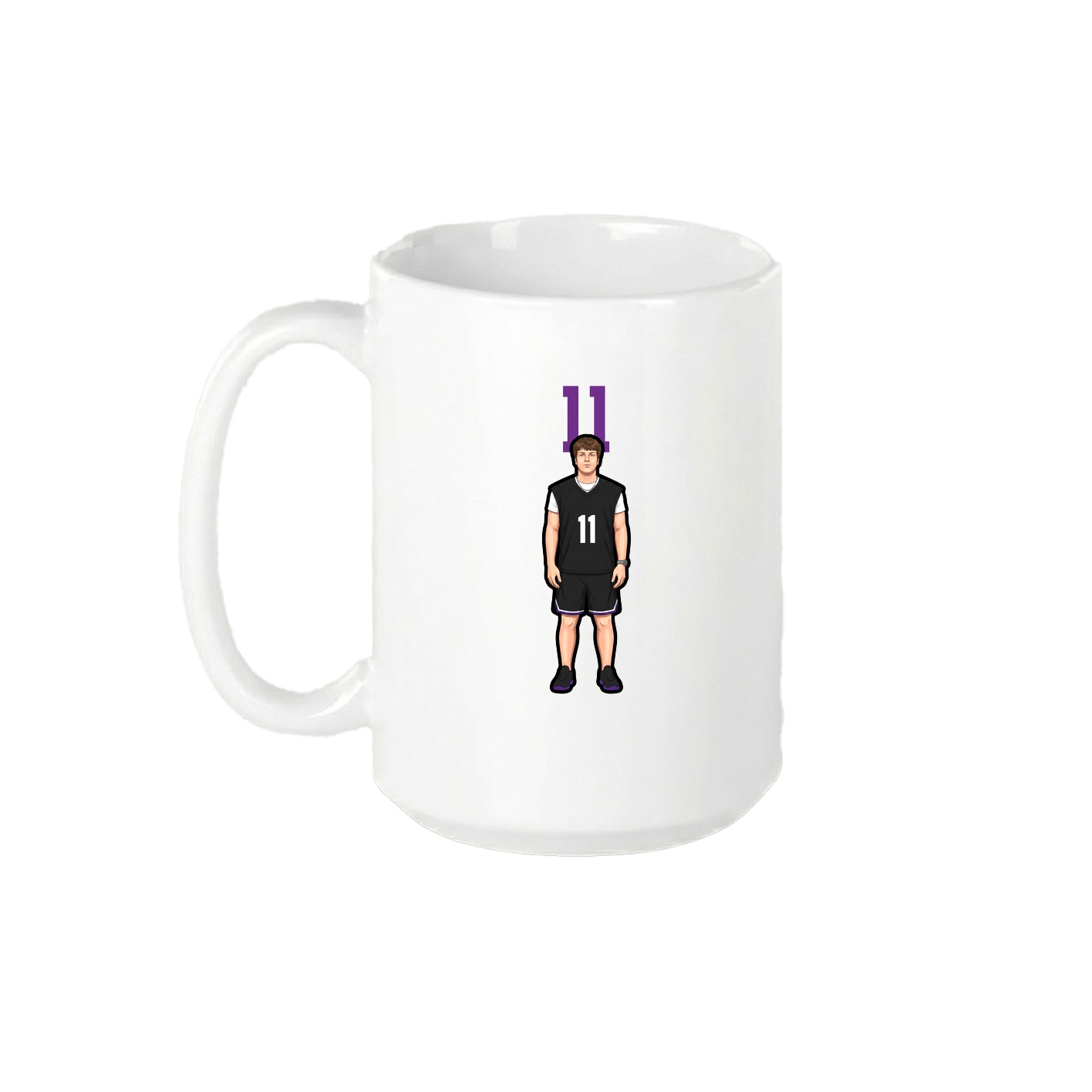 15oz Coffee Mug — Number Top in White