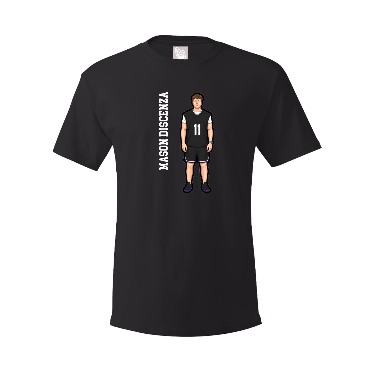 Tee — Name Vertical in Black
