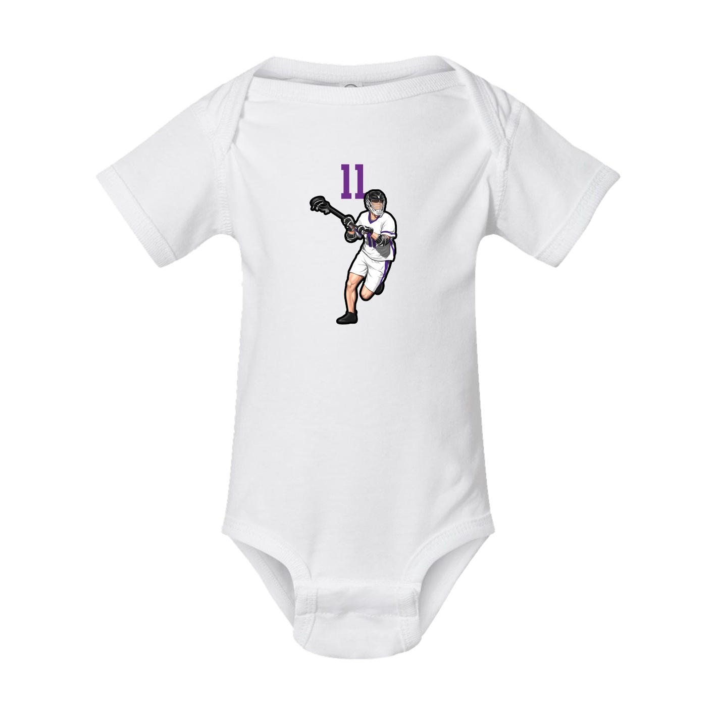 Baby Onesie — Number Top in White