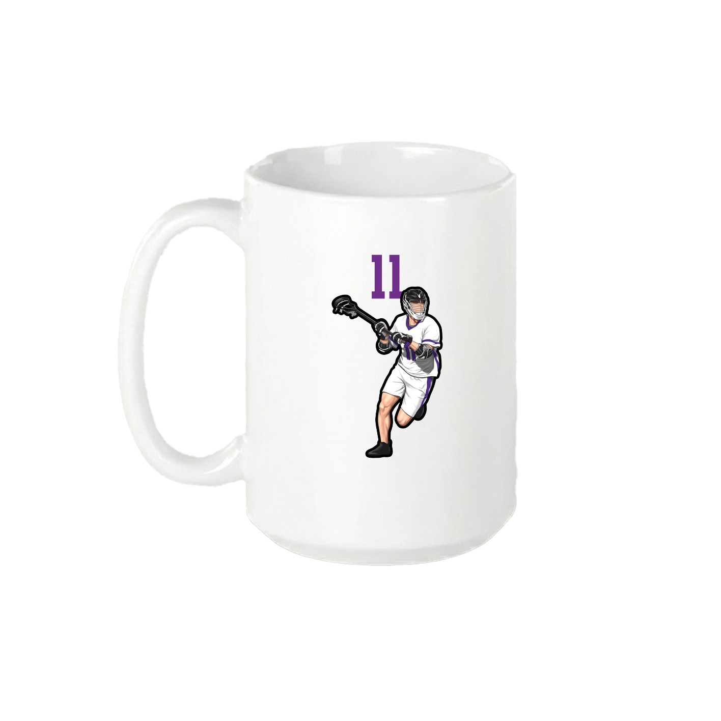 15oz Coffee Mug — Number Top in White