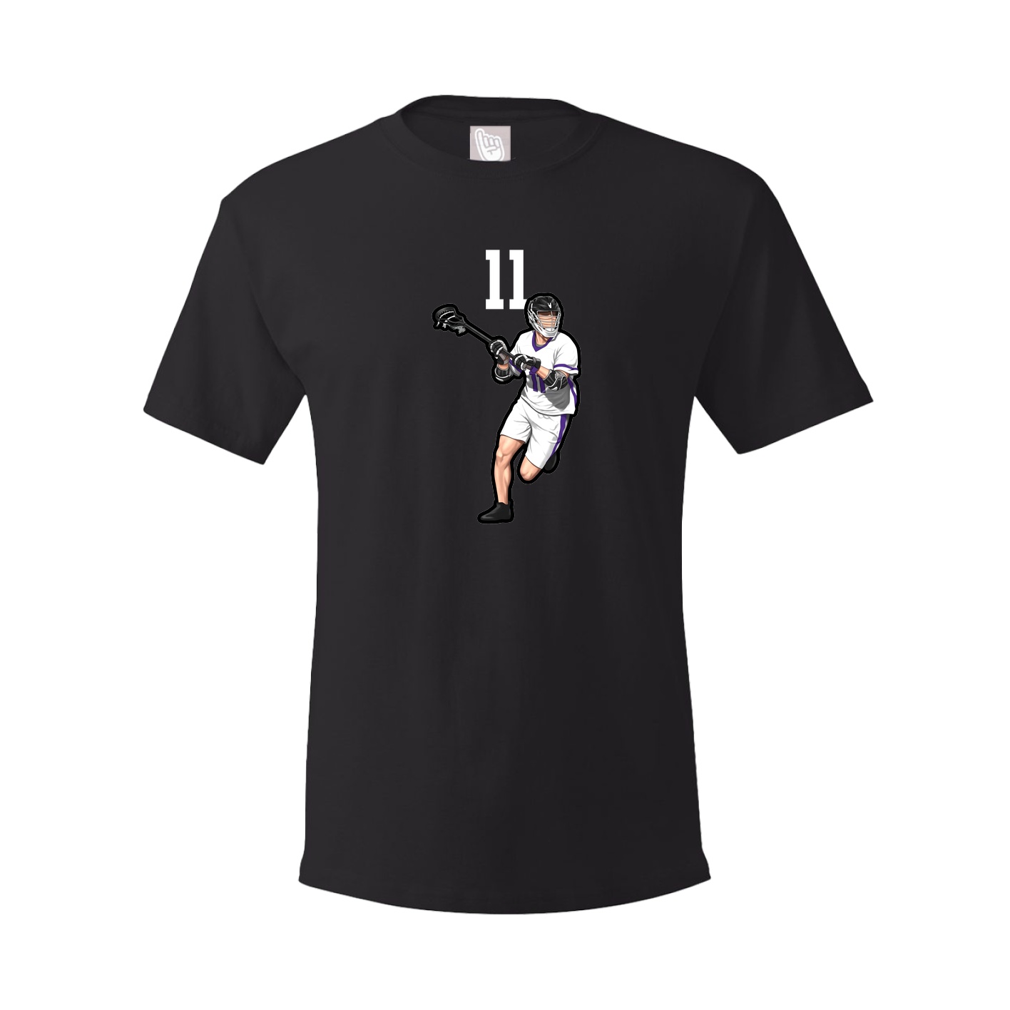 Youth Tee — Number Top in Black