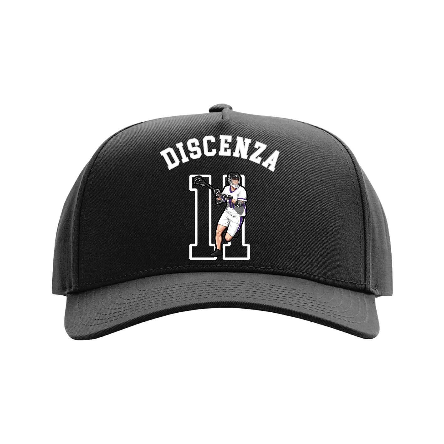 Full Fabric Five-Panel Champ Cap — Shirsey Arch in Black