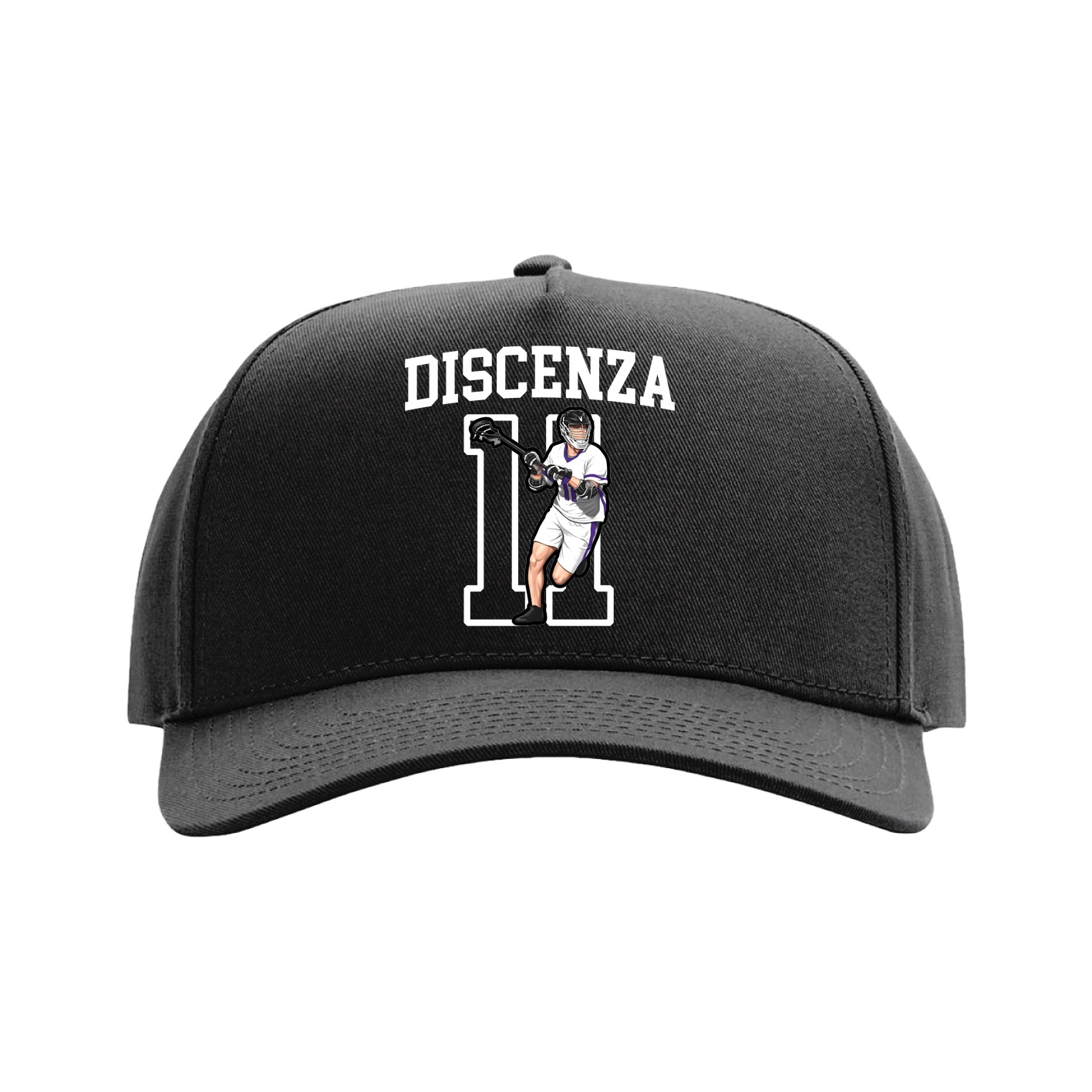 Full Fabric Five-Panel Champ Cap — Shirsey in Black
