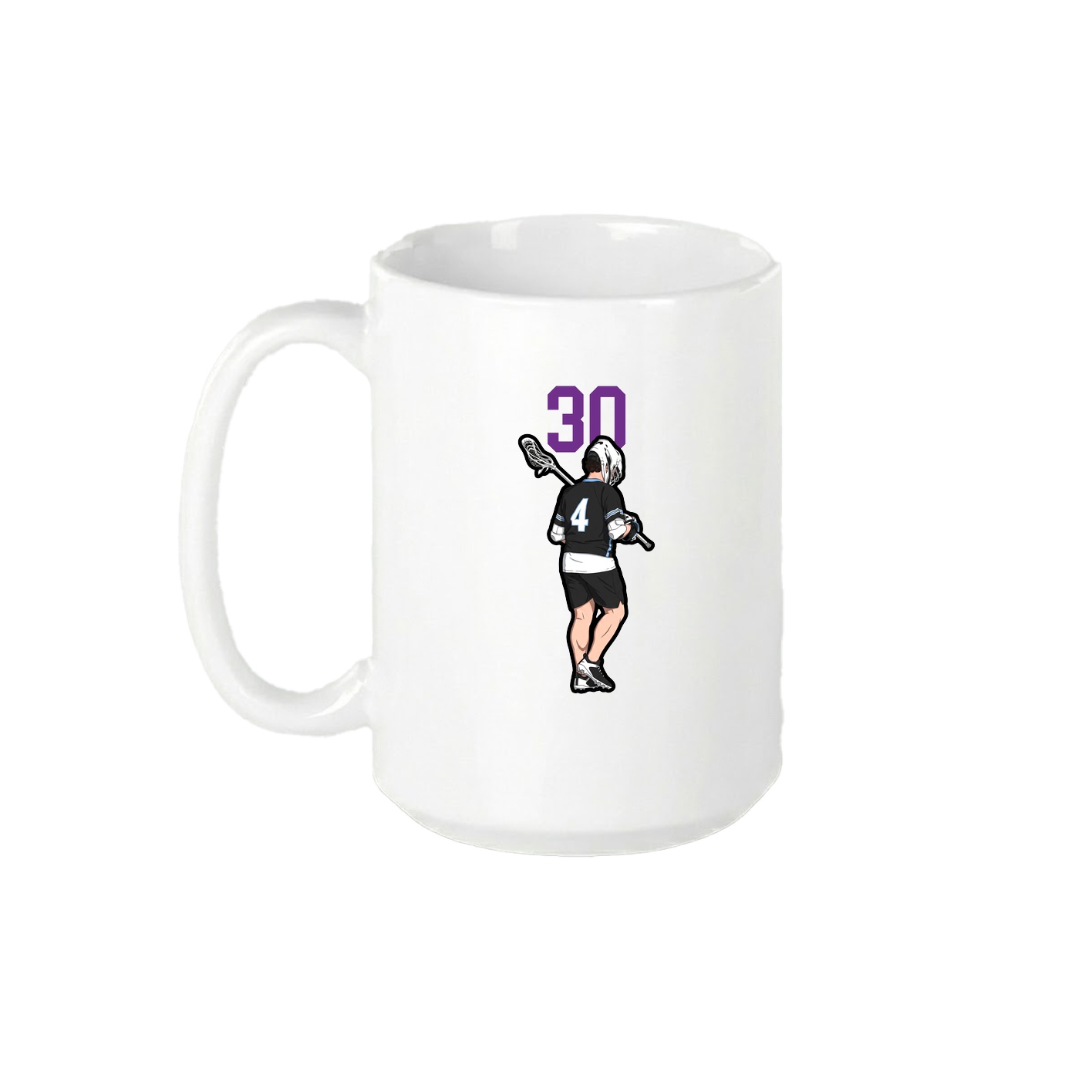 15oz Coffee Mug — Number Top in White