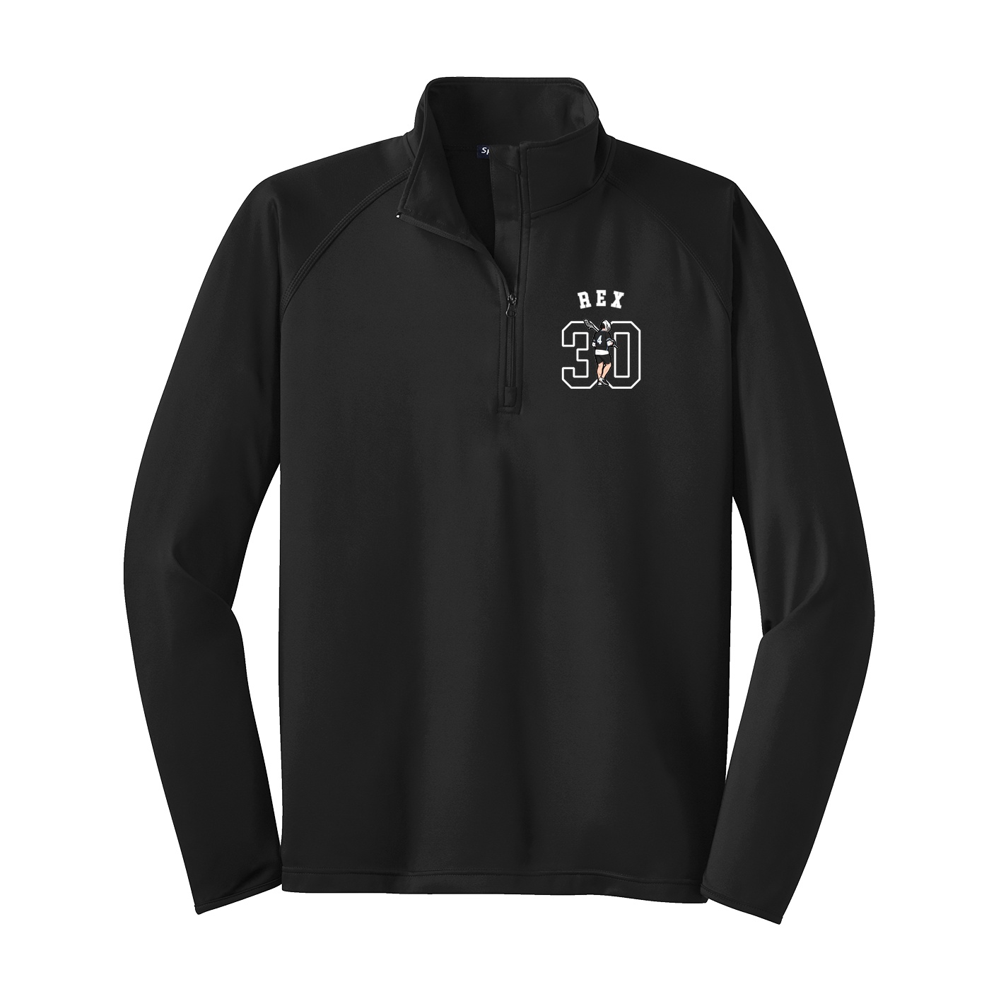 Q-Zip Pullover — Shirsey Arch in Black