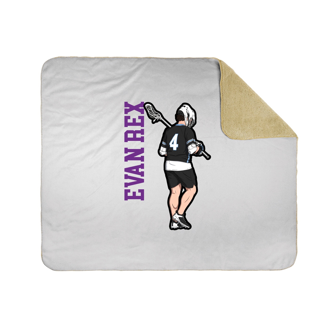 50x60 Sherpa Lined Throw Blanket